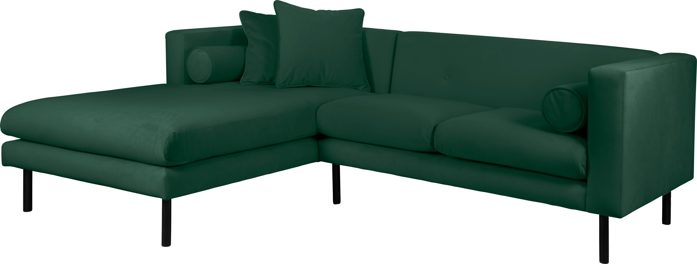 Guido Maria Kretschmer Home&Living Ecksofa »Lillibeth L-Form Designsofa, Maße B/T/H: 240/173/83 cm«, Zierkissen als Wendekissen, in Samtoptik oder Cord