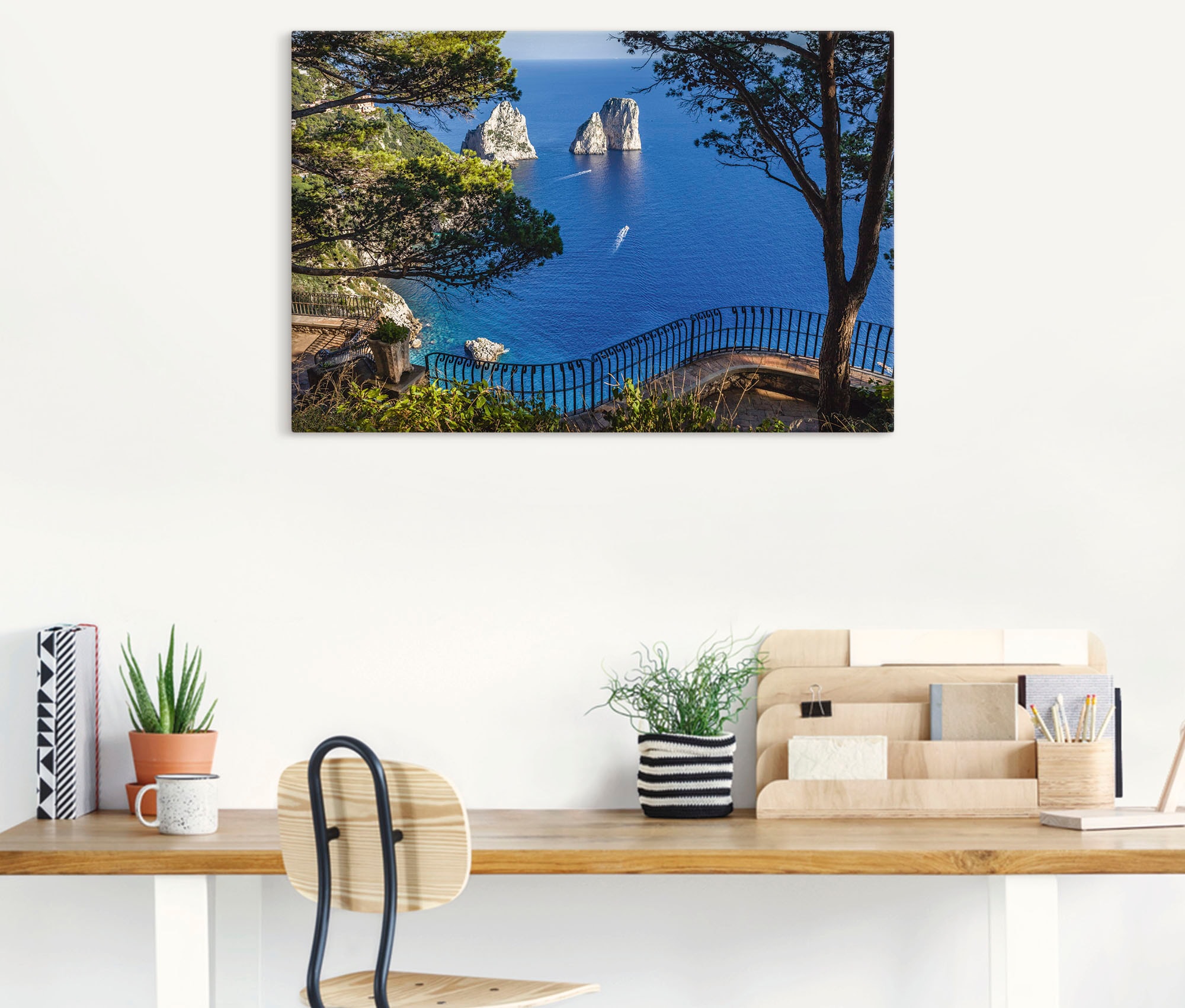 Artland Wandbild "Faraglione-Felsen auf Capri, Italien", Meer Bilder, (1 St günstig online kaufen