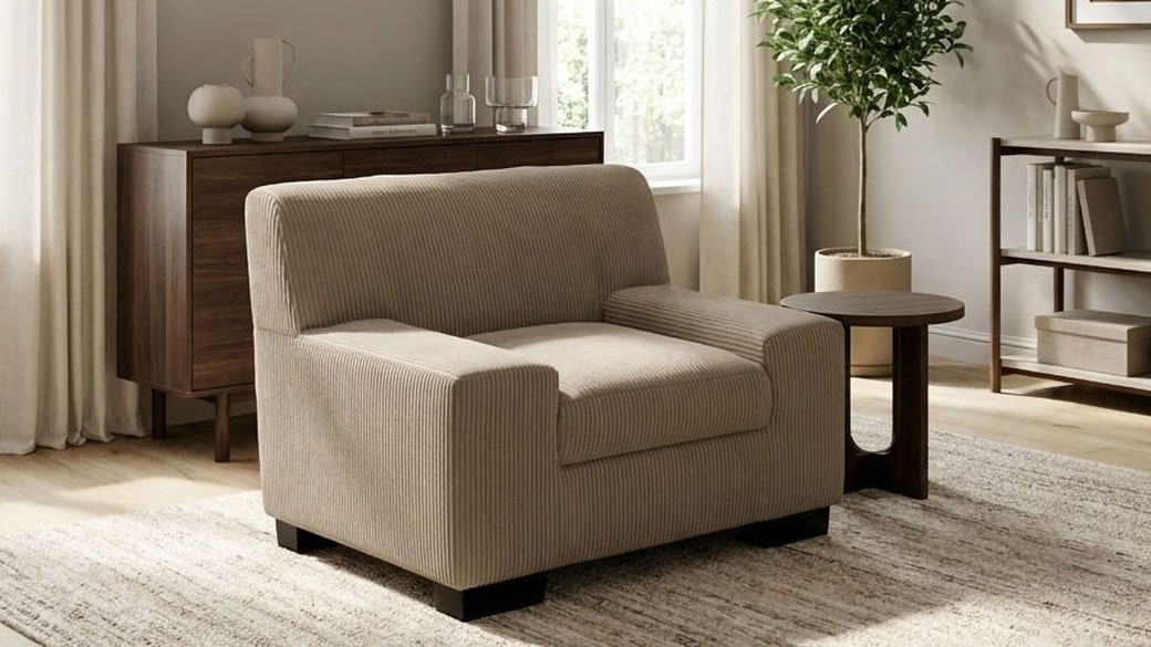 OTTO home Sessel "Faxxe 101 x 85 cm, stabile Konstruktion" aus haustierfreundlichem Pet Friendly Cord