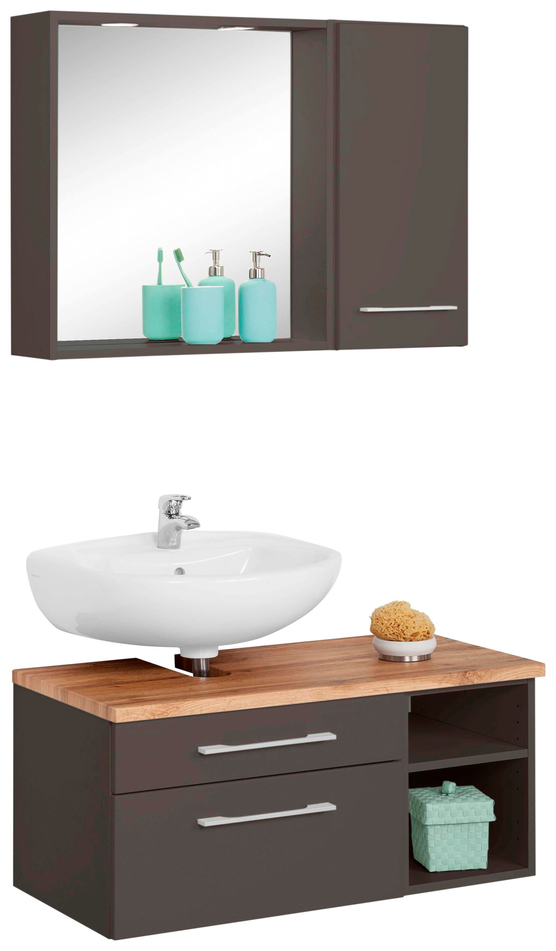 welltime Badmöbel-Set "Davos" 3 Stk. tlg. günstig online kaufen