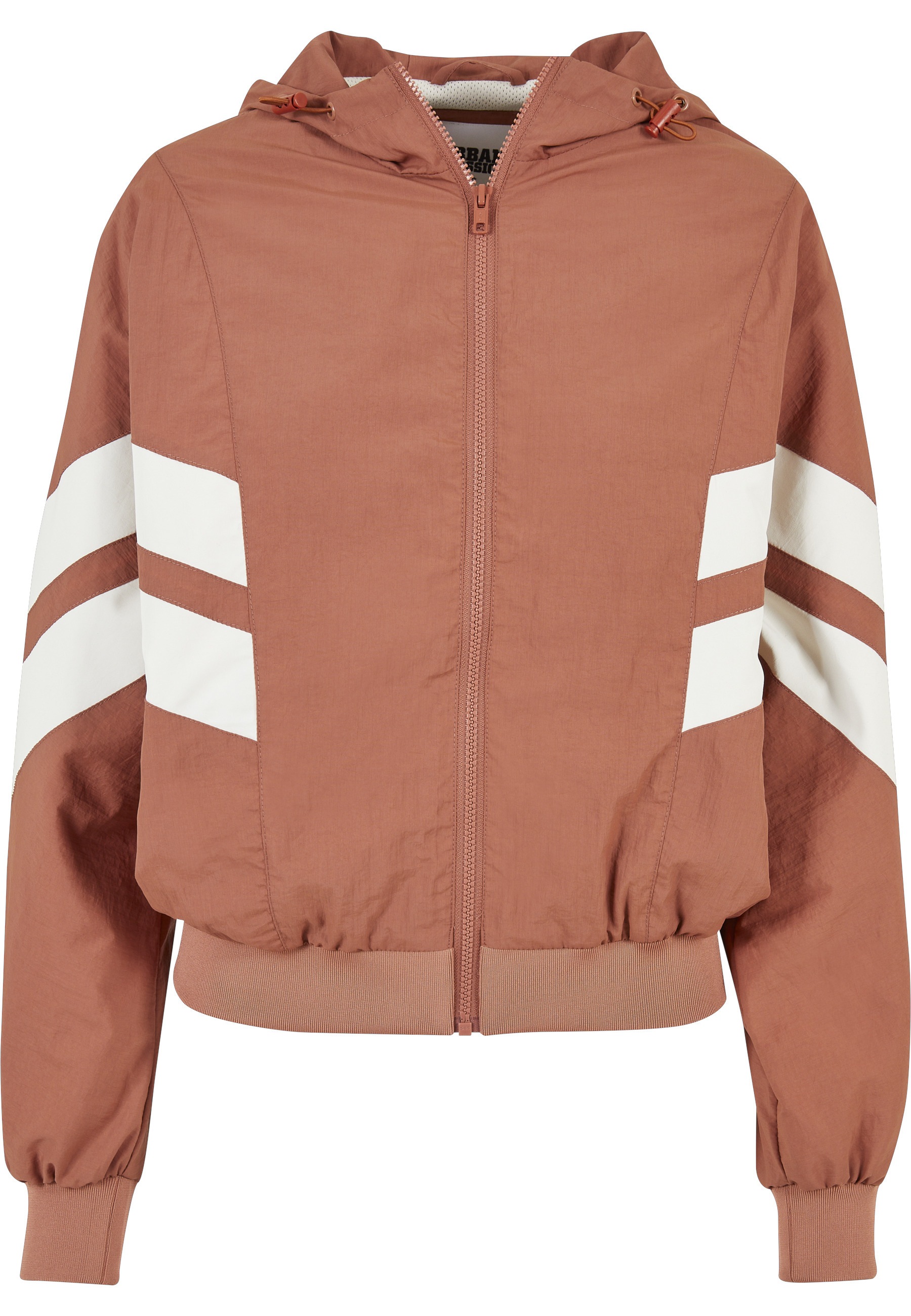 URBAN CLASSICS Allwetterjacke "Urban Classics Damen Ladies Crinkle Batwing Jacket" 1 Stk. tlg. mit Kapuze