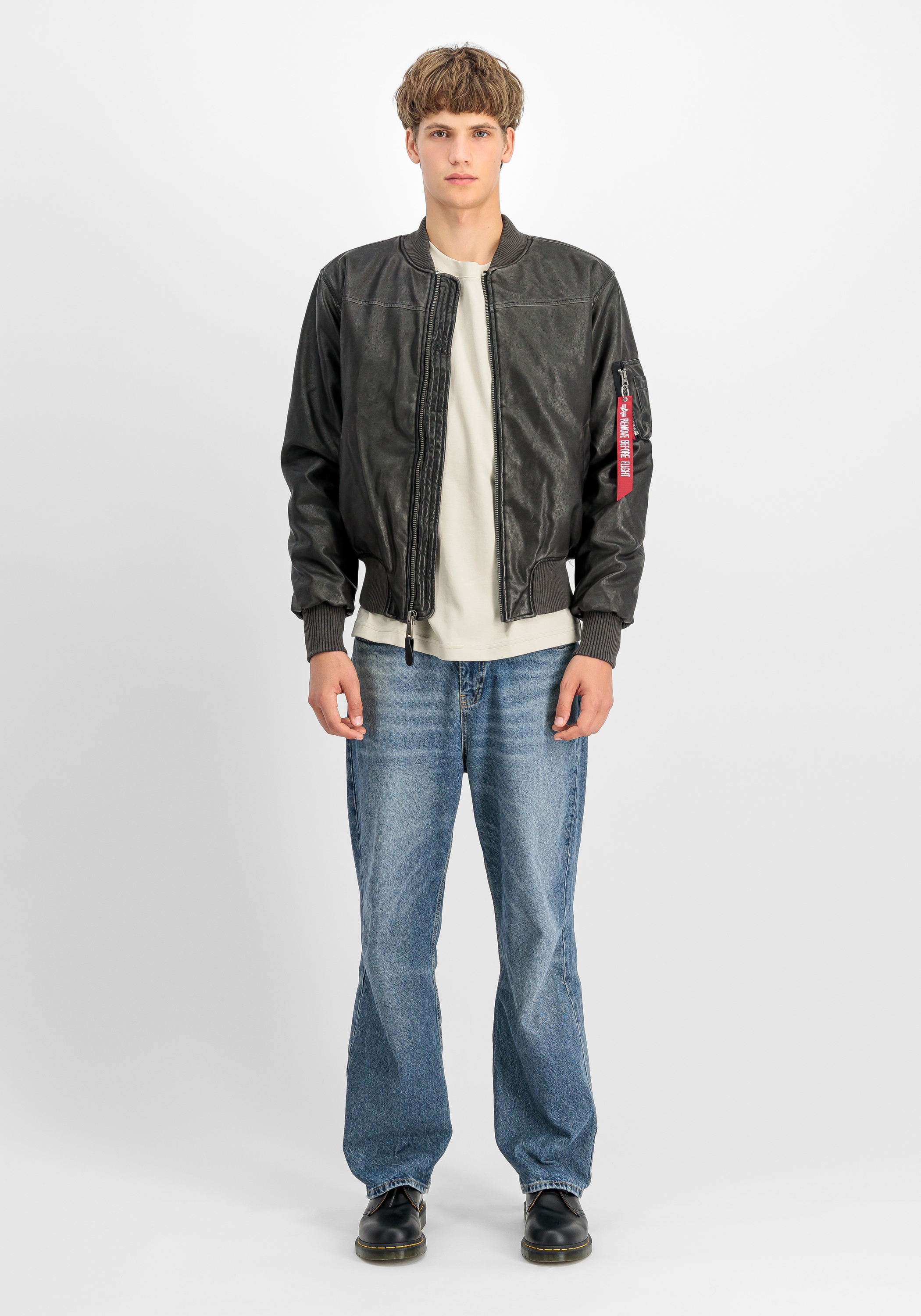 Alpha Industries Bomberjacke »Alpha Industries Men - Bomber Jackets MA-1 Faux Leather Vintage«