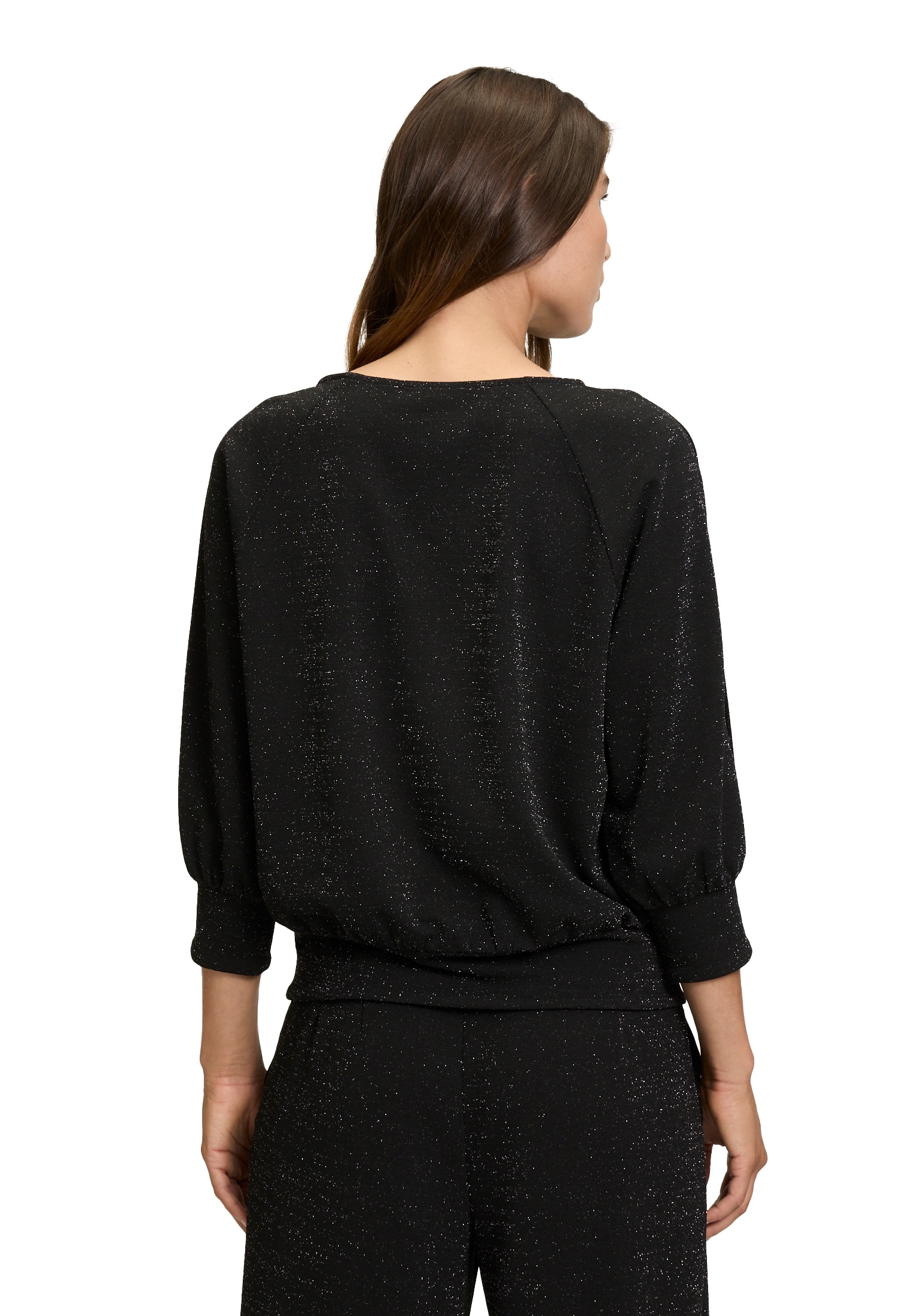 Betty Barclay 3/4-Arm-Shirt »Betty Barclay Damen Oversize-Shirt im Glitzer-Look«, (1 tlg.), Material