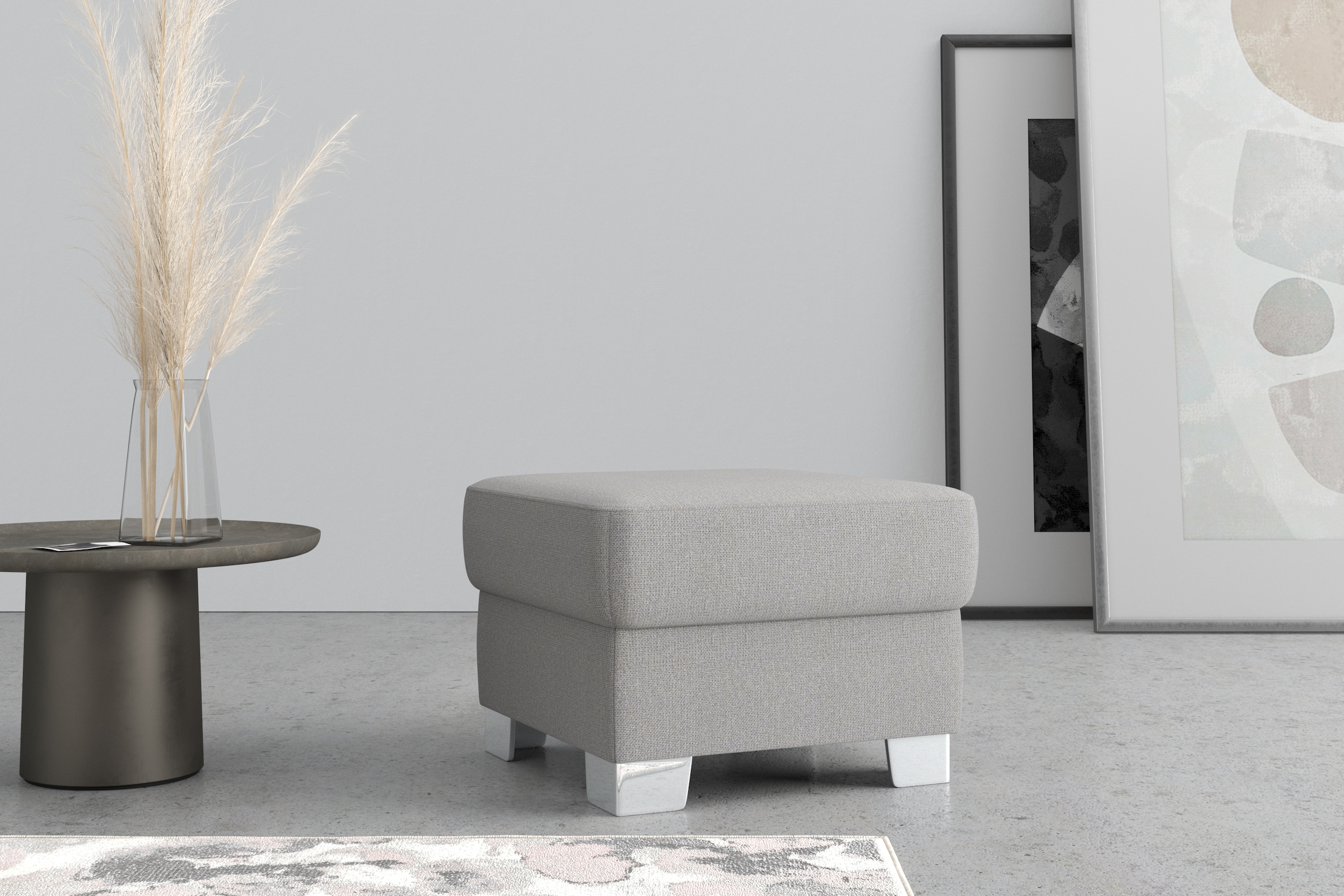 DOMO collection Hocker »Anzio«, wahlweise mit Federkern