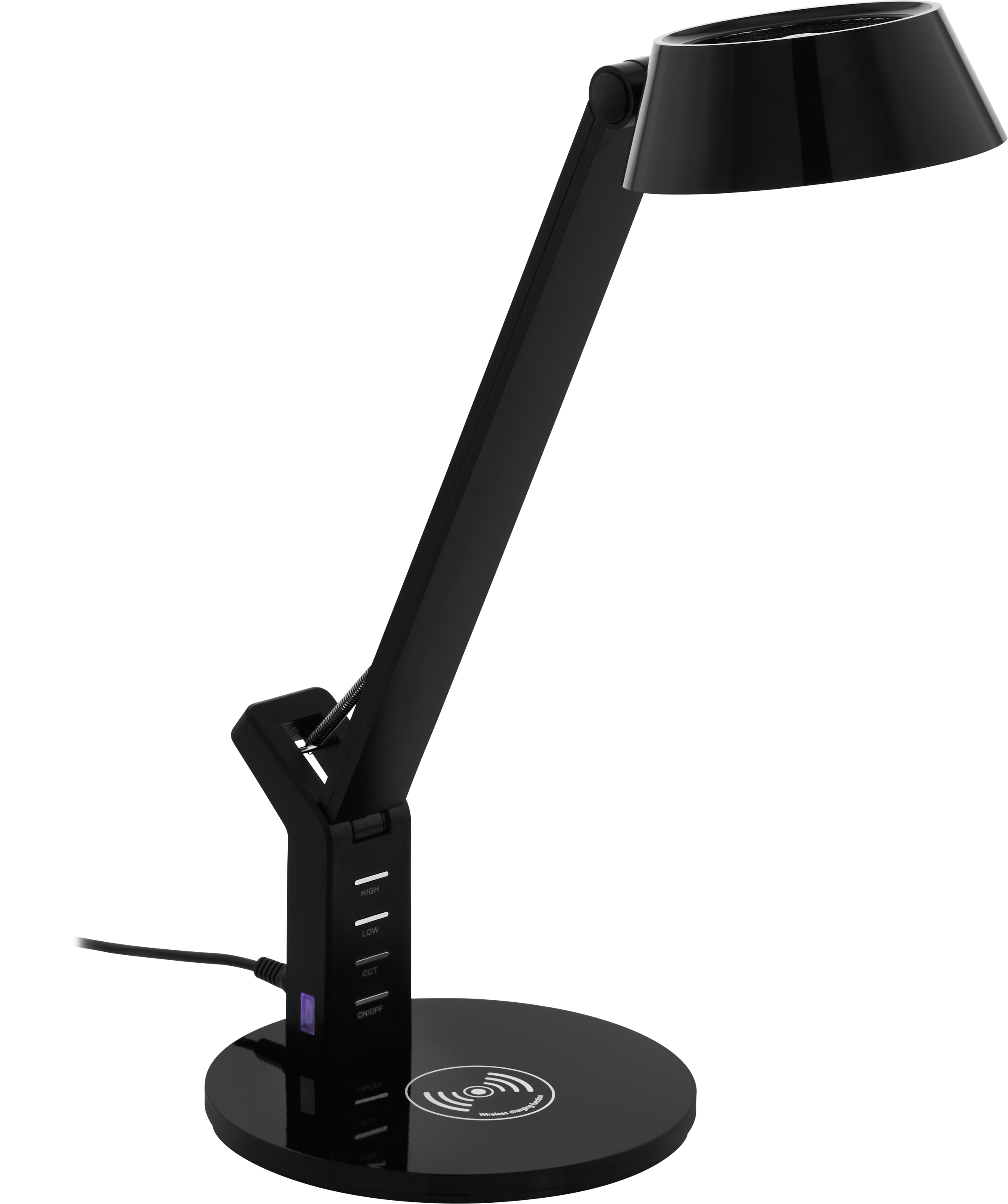 EGLO Tischleuchte »BANDERALO Schreibtischleuchte - kabellose Ladefunktion« LED-Modul 1 Stk. warmweiß - kaltweiß Tischleuchte - 4,8W - warmweiß - kaltweiß, Induktionsladefläche, CCT