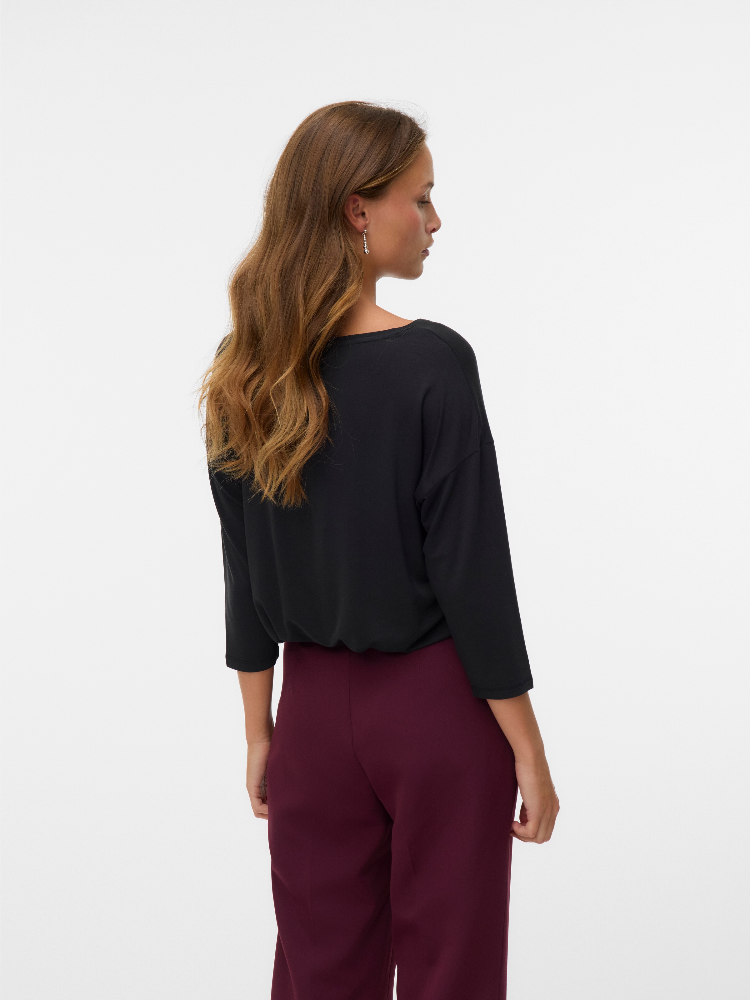 Vero Moda 3/4-Arm-Shirt "VMAVA 3/4 TOP JRS GA NOOS" Materialmix, regular fi günstig online kaufen