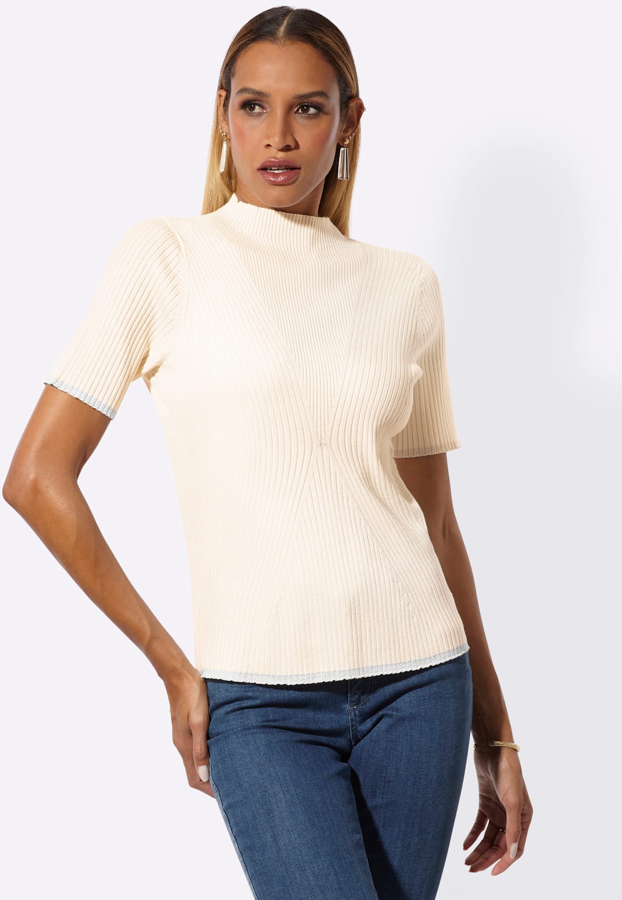 creation L Strickpullover »Stehkragen-Pullover«