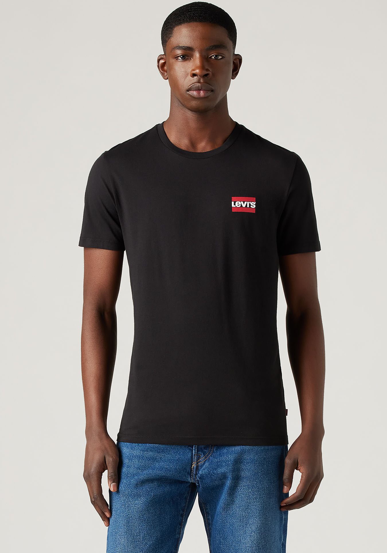 Levi's LE 2PK Crewneck Graphic T-Shirt Black/White L 2