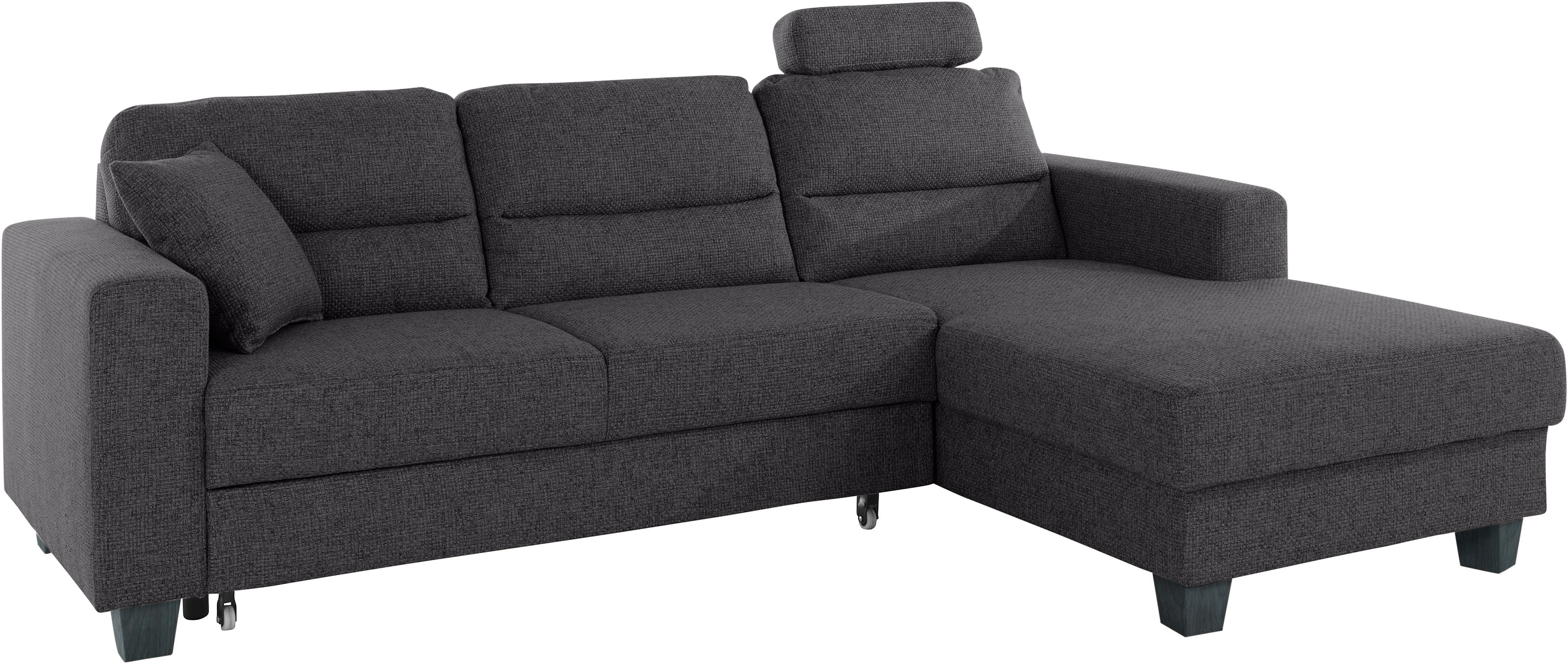 Thumbnail - TRENDMANUFAKTUR Ecksofa "Chamber, zeitlos und modern, bequem mit hohem Sitzkomfort, L-Form", inklusive einer Kopfstütze,...