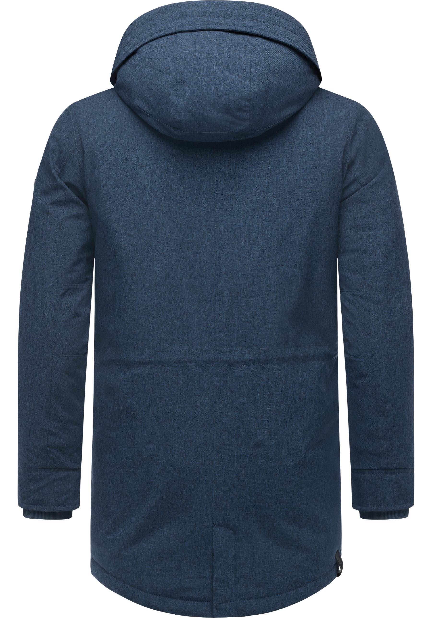 Ragwear Kurzmantel »Mr Smithem YOUMODO«, wasserdichte lange Herren Winterjacke mit Kapuze