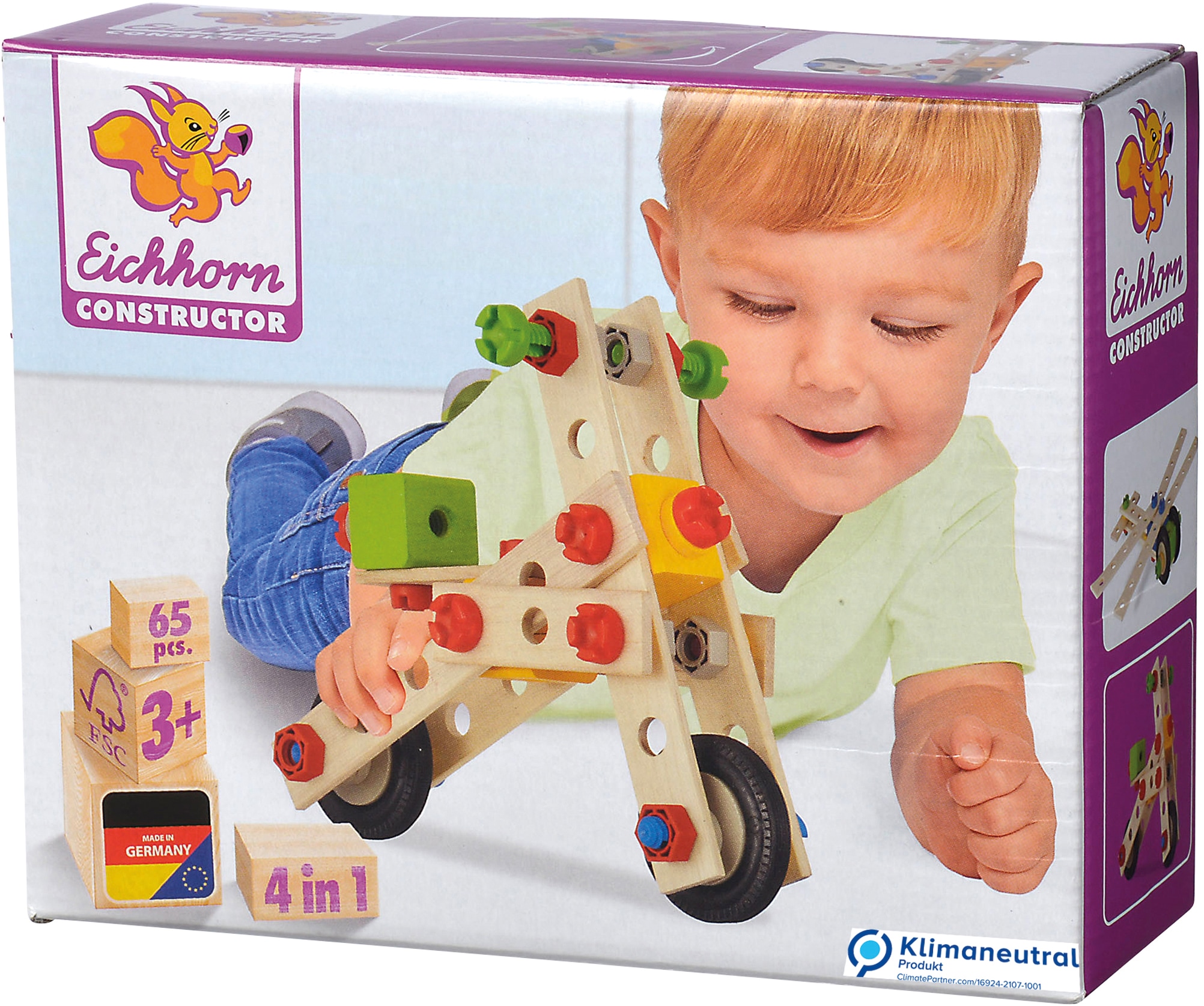 Konstruktionsspielsteine »Constructor Motorroller«, (65 St.), Made in Germany, FSC®-...