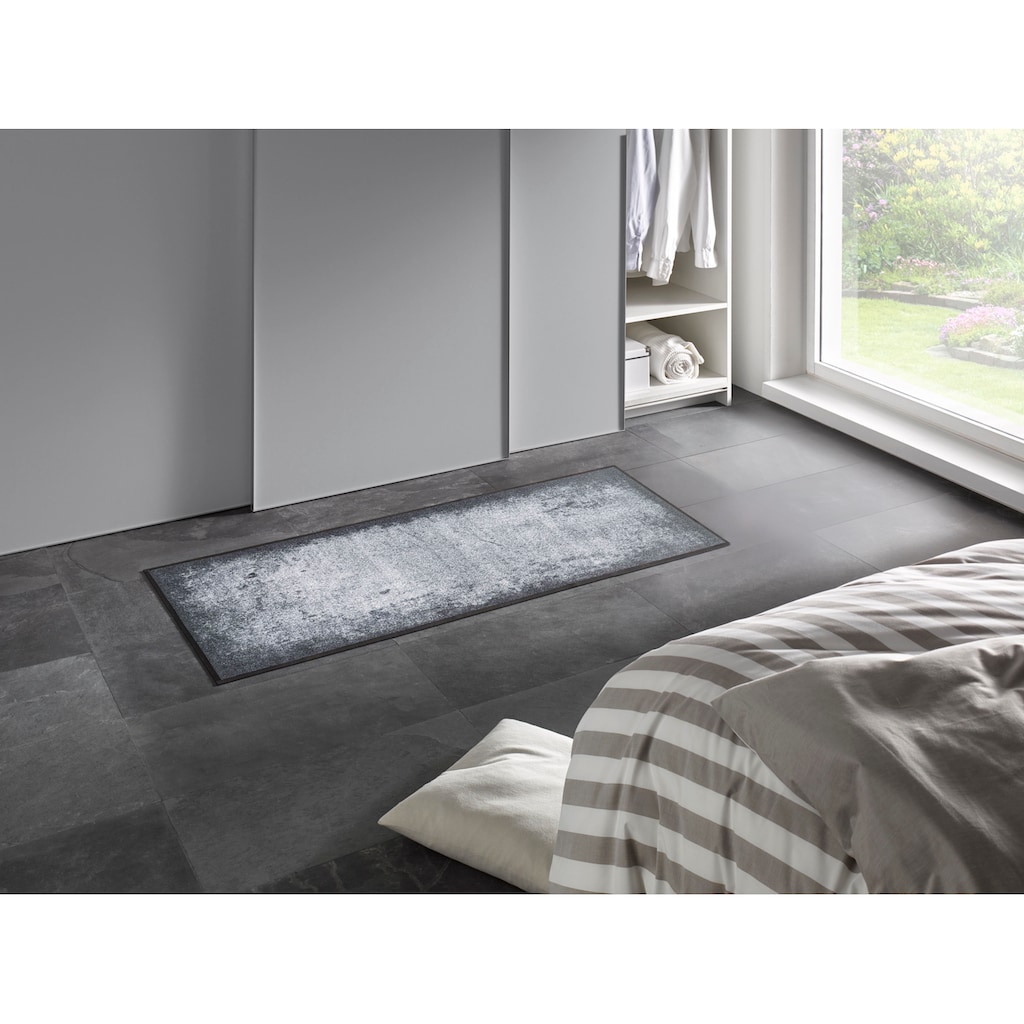 wash+dry by Kleen-Tex Teppich »Shades of Grey«, rechteckig, rutschhemmend, waschbar, Wohnzimmer