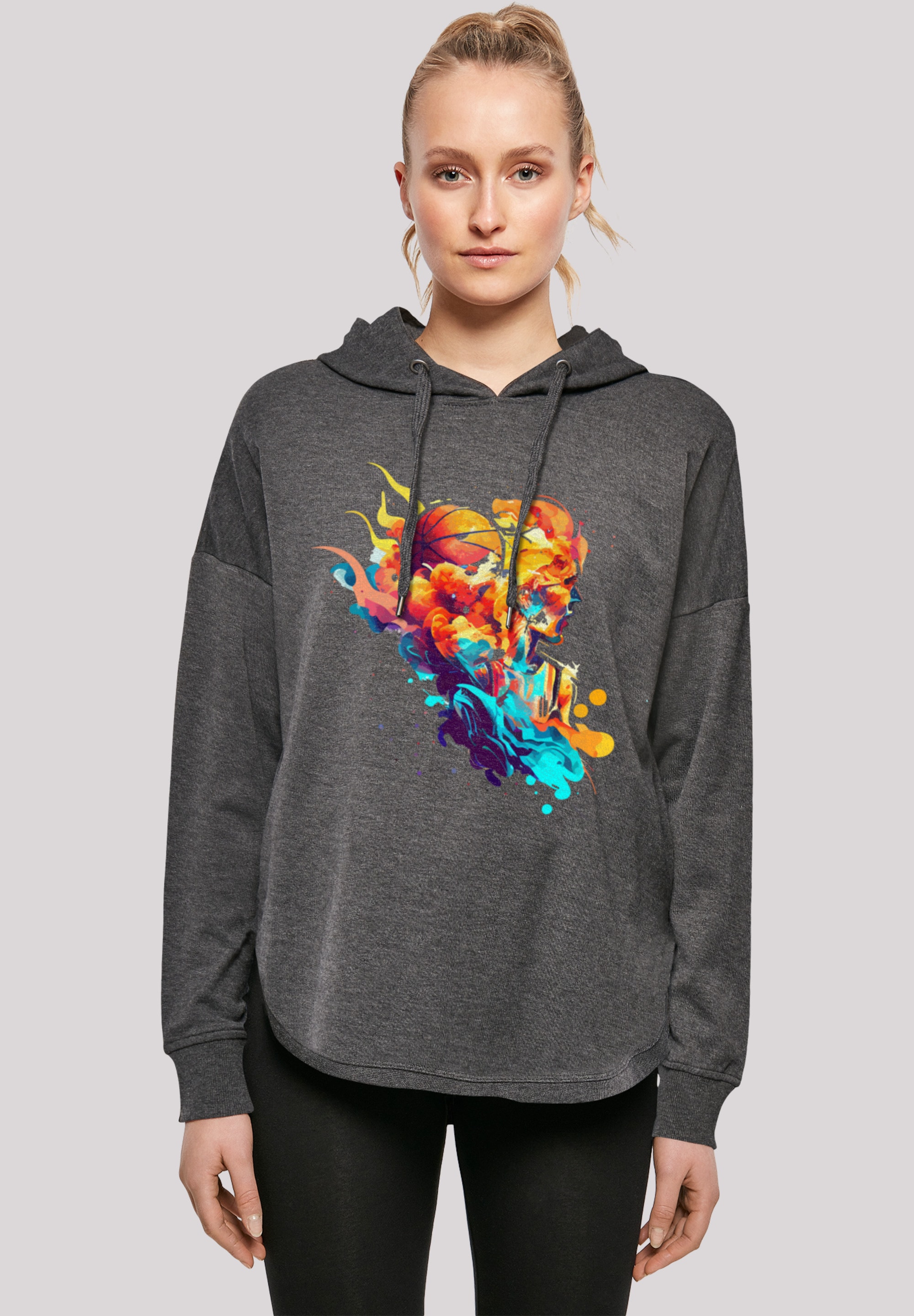 F4NT4STIC Kapuzenpullover "Basketball Sport Player OVERSIZE HOODIE", Print