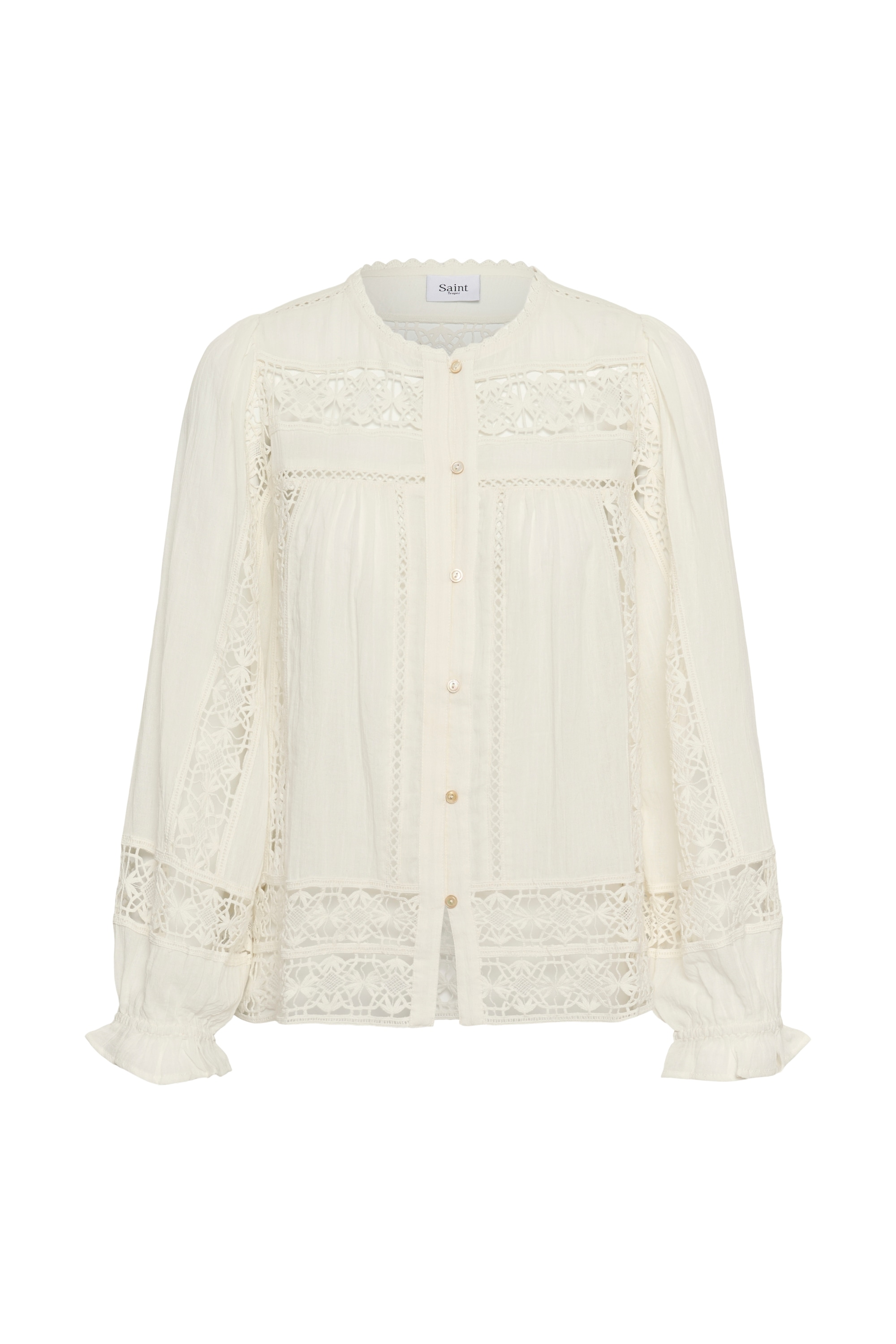 Saint Tropez Langarmhemd "Damen Langarm - Hemd TullySZ"