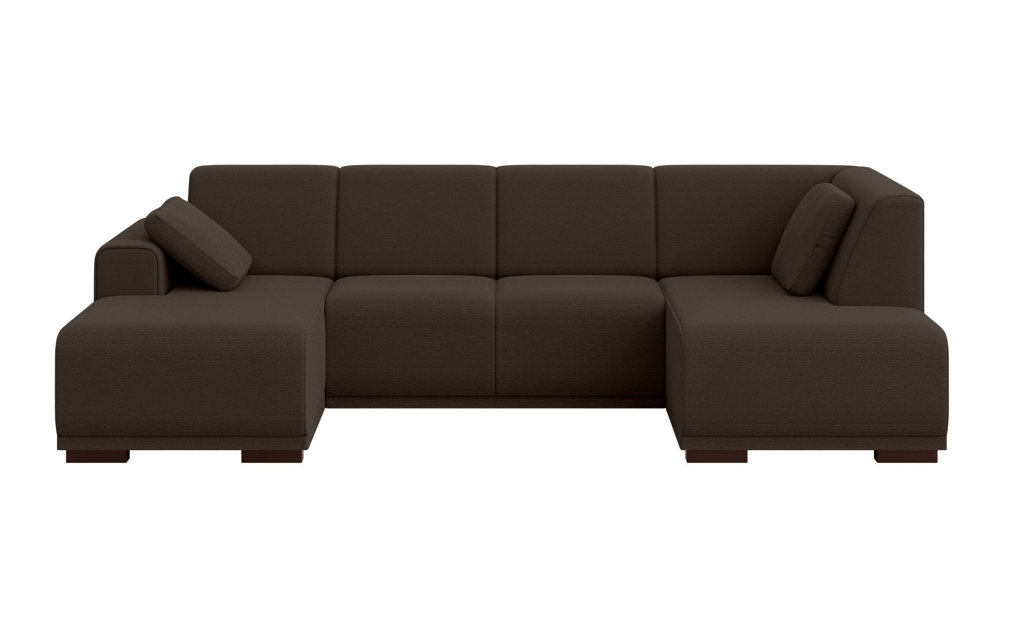 Home affaire Wohnlandschaft »BORNHOLM U-Form mit Recamiere rechts/links, B/T/H: 300/162/85 cm«, U-Form mit Wellenunterfederung, Recamiere rechts oder links bestellbar