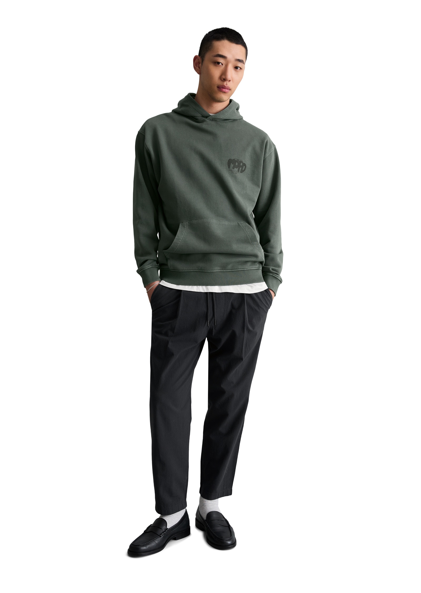 Marc O'Polo DENIM Sweatshirt »aus recycelter Baumwolle«

