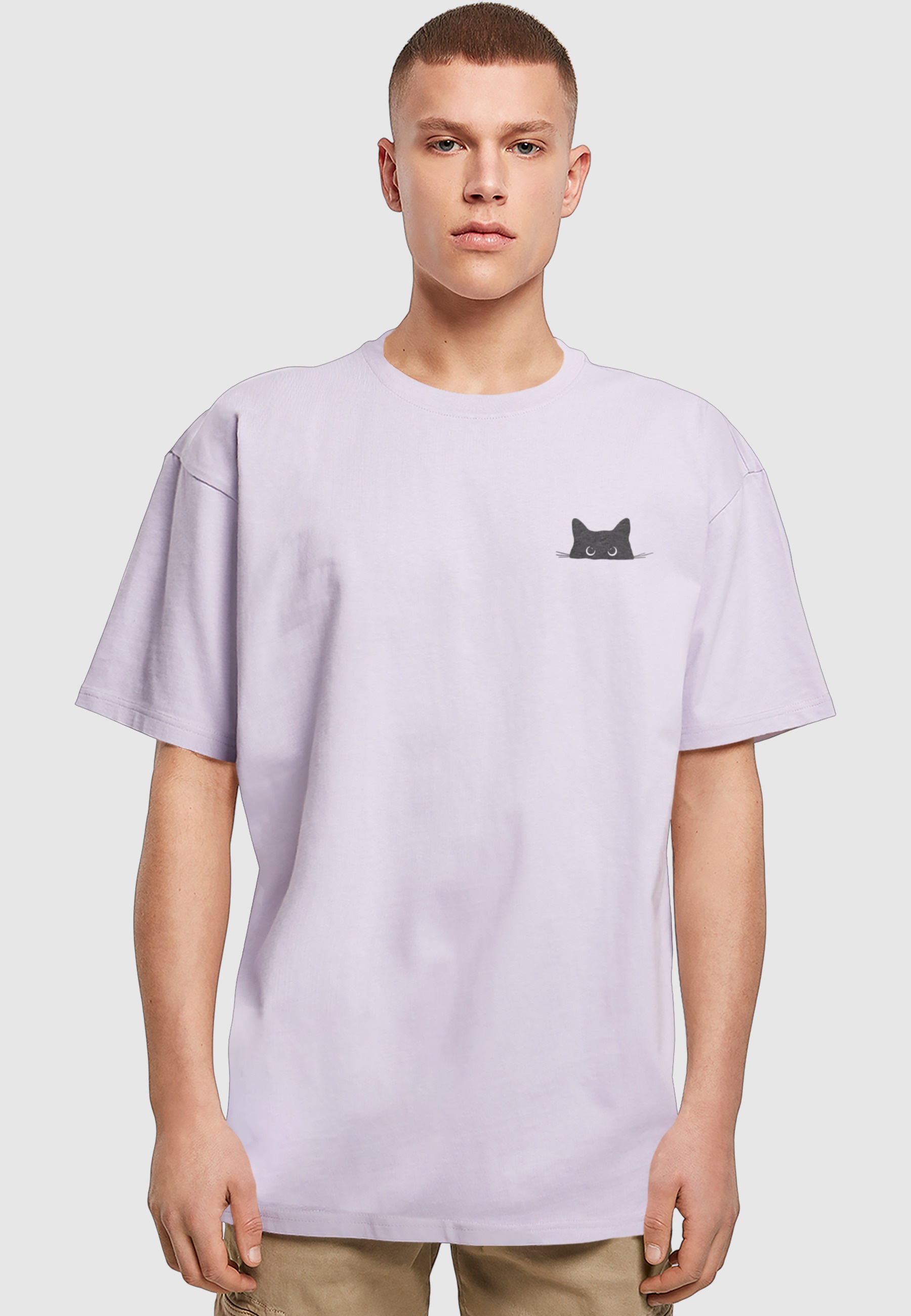 Thumbnail - Merchcode T-Shirt "Merchcode Halloween - Cat Tee" 1 Stk.