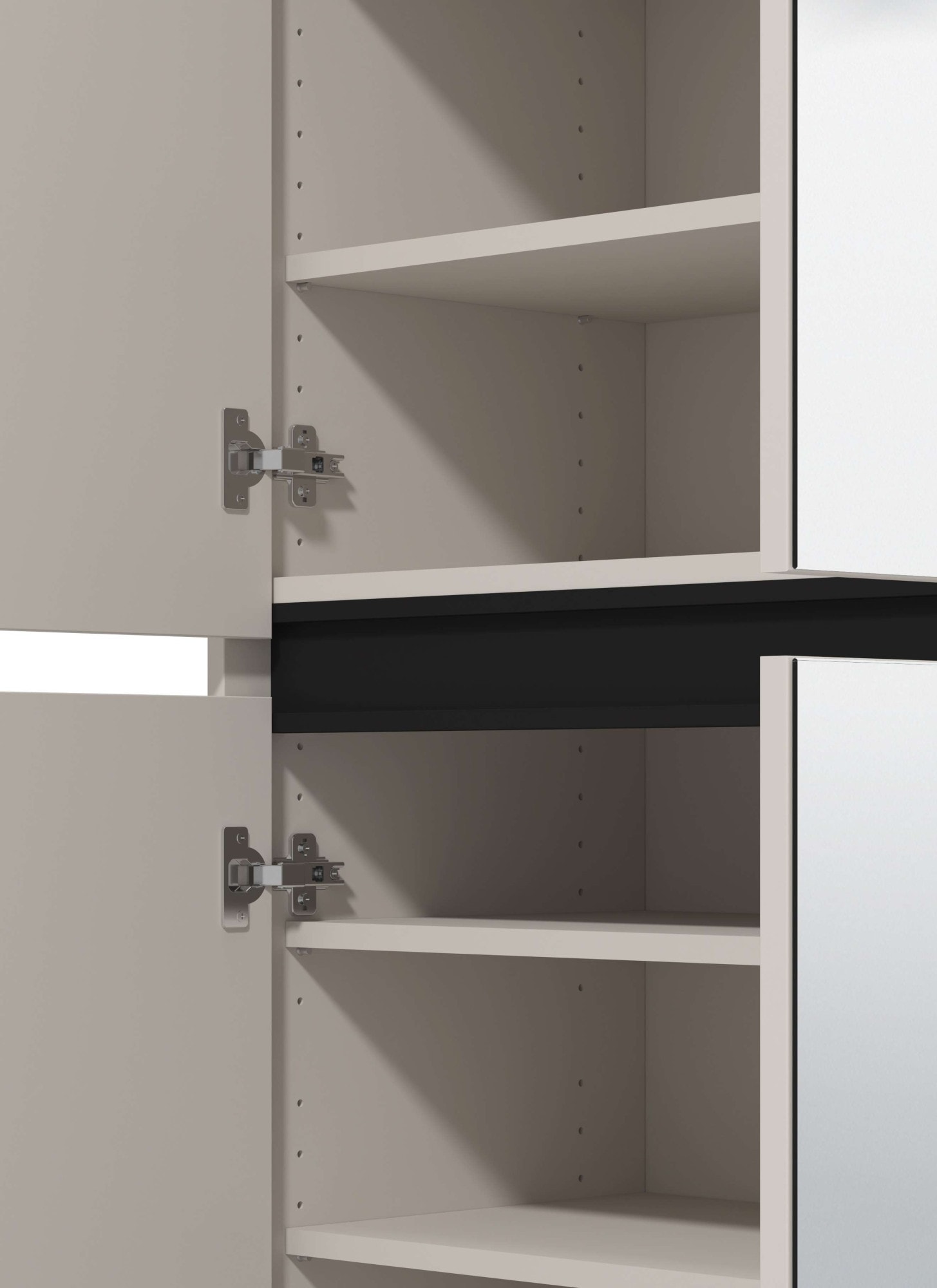 Home affaire Schuhschrank »Flannan, Schuhregal, Schuhkommode, Gesamthöhe 205,5 cm« mit Spiegeltür, acht Regale und eine Schublade, Gesamtbreite 80 cm