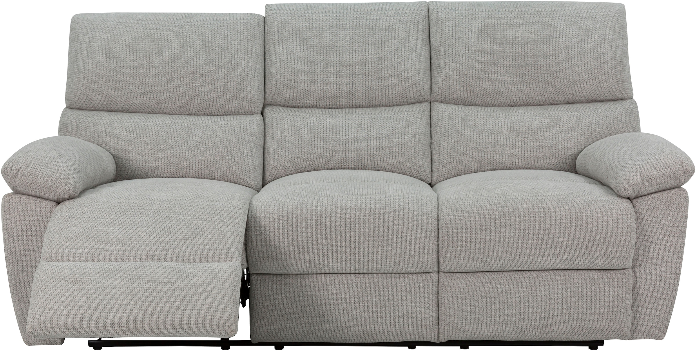 Home affaire 3-Sitzer »LANNOY, manuelle o. elelektrische Relaxfunktion in 2 Sitzen, USB A/C«, Liegefunktion (105°-150°), Reclinersofa, Webstoff, Federkern
