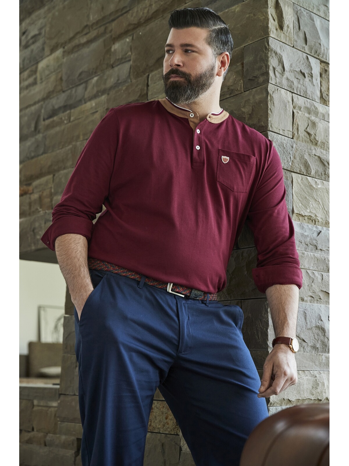 Charles Colby Langarm-Poloshirt »Langarmshirt EARL STUART«
