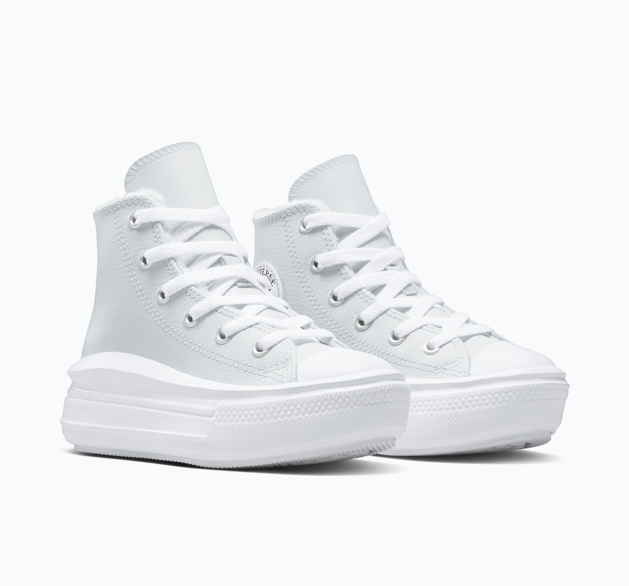Sneakerboots CONVERSE "CHUCK TAYLOR ALL STAR MOVE", Jungen, Gr. 34, just chill, weiß, just chill, Textil, Schuhe Sneakerboots, Winterschuhe, Schnürboots, Sneaker, gefüttert