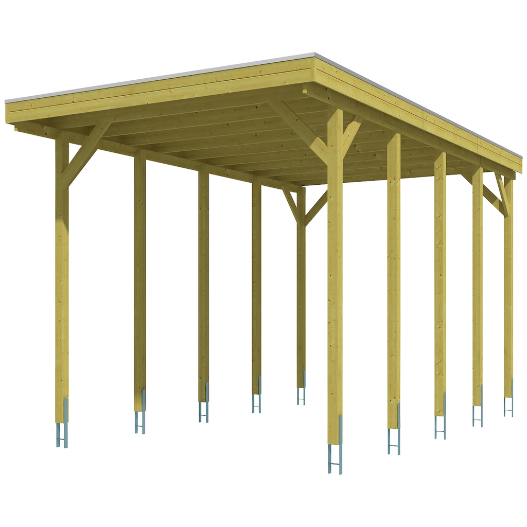 Skanholz Einzelcarport »Friesland«, Holz, 355 cm, braun