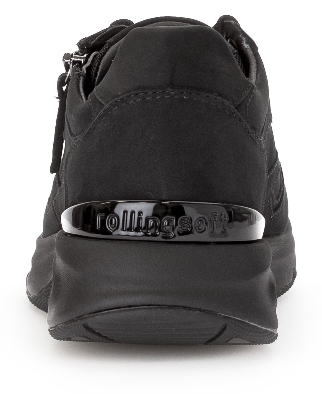 Gabor Rollingsoft Keilsneaker, Freizeitschuh, Halbschuh, Schnürschuh, Logoschriftzug an der Ferse