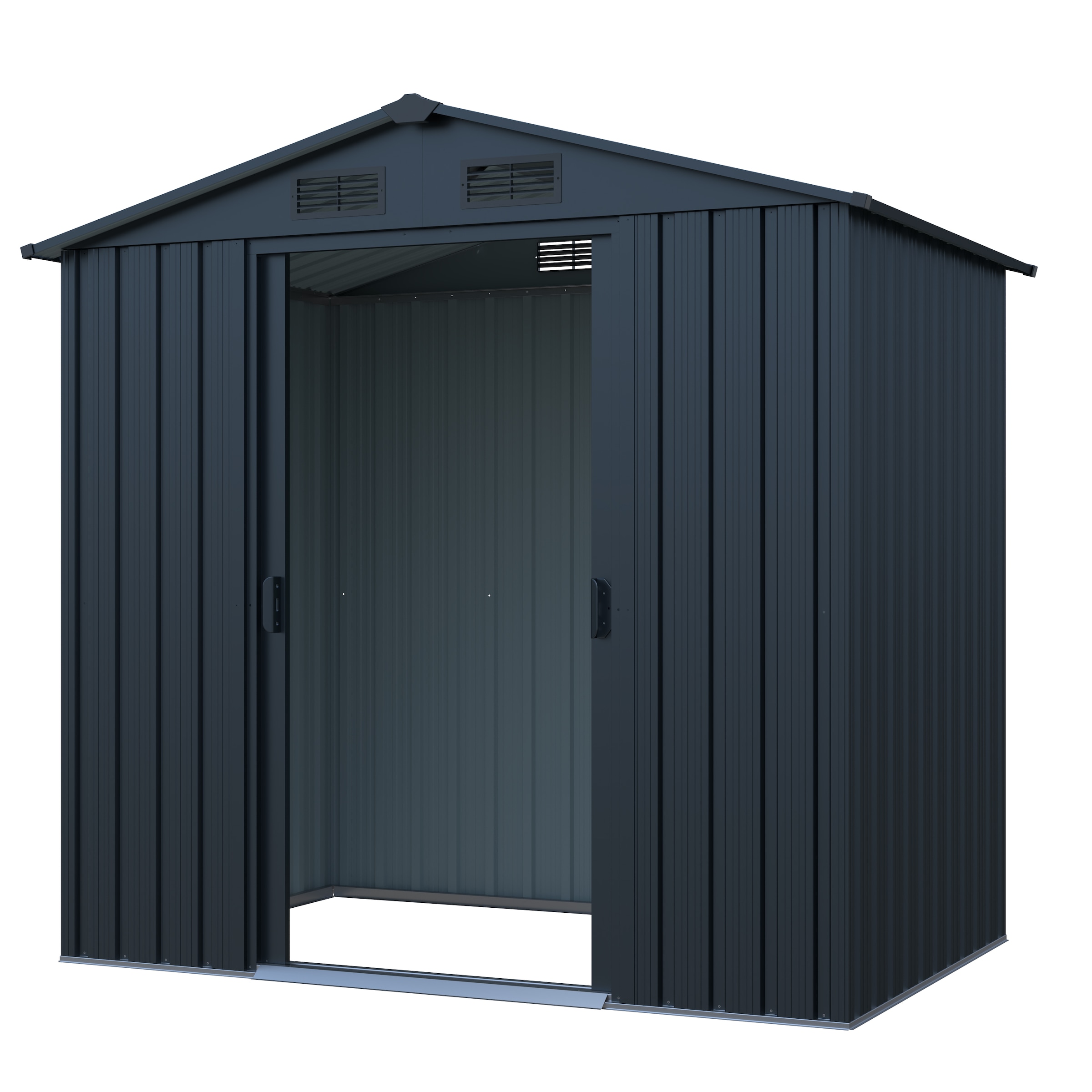 GARDEN 'N' MORE Gerätehaus »Pultdachhaus Basic plus« einfacher Aufbau, Langlebig, mit Lüftungsschlitzen