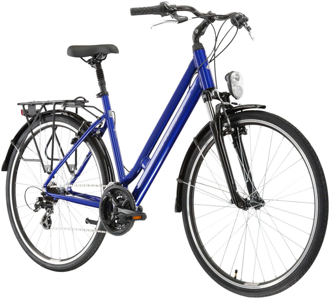 Kross Cityrad »KROSS Citybike Sentio 2.0 blau 21 Gänge«, 21 Gang, Shimano, ALTUS M310 Schaltwerk, Kettenschaltung
