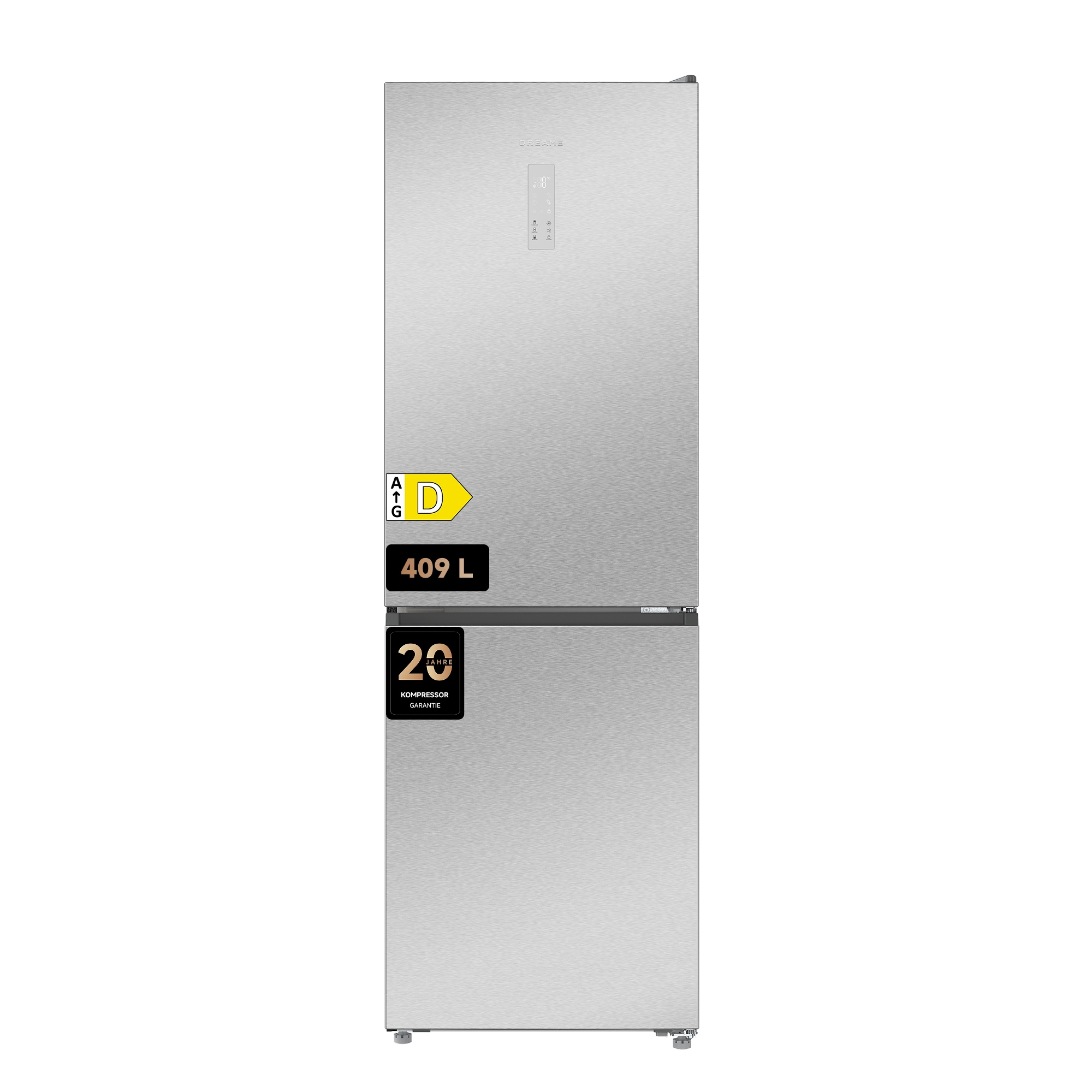 Dreame Kühl-/Gefrierkombination »DRB400WMBDEU« 185 cm hoch 59,5 cm breit Viel Platz, Leise, Modernes Design