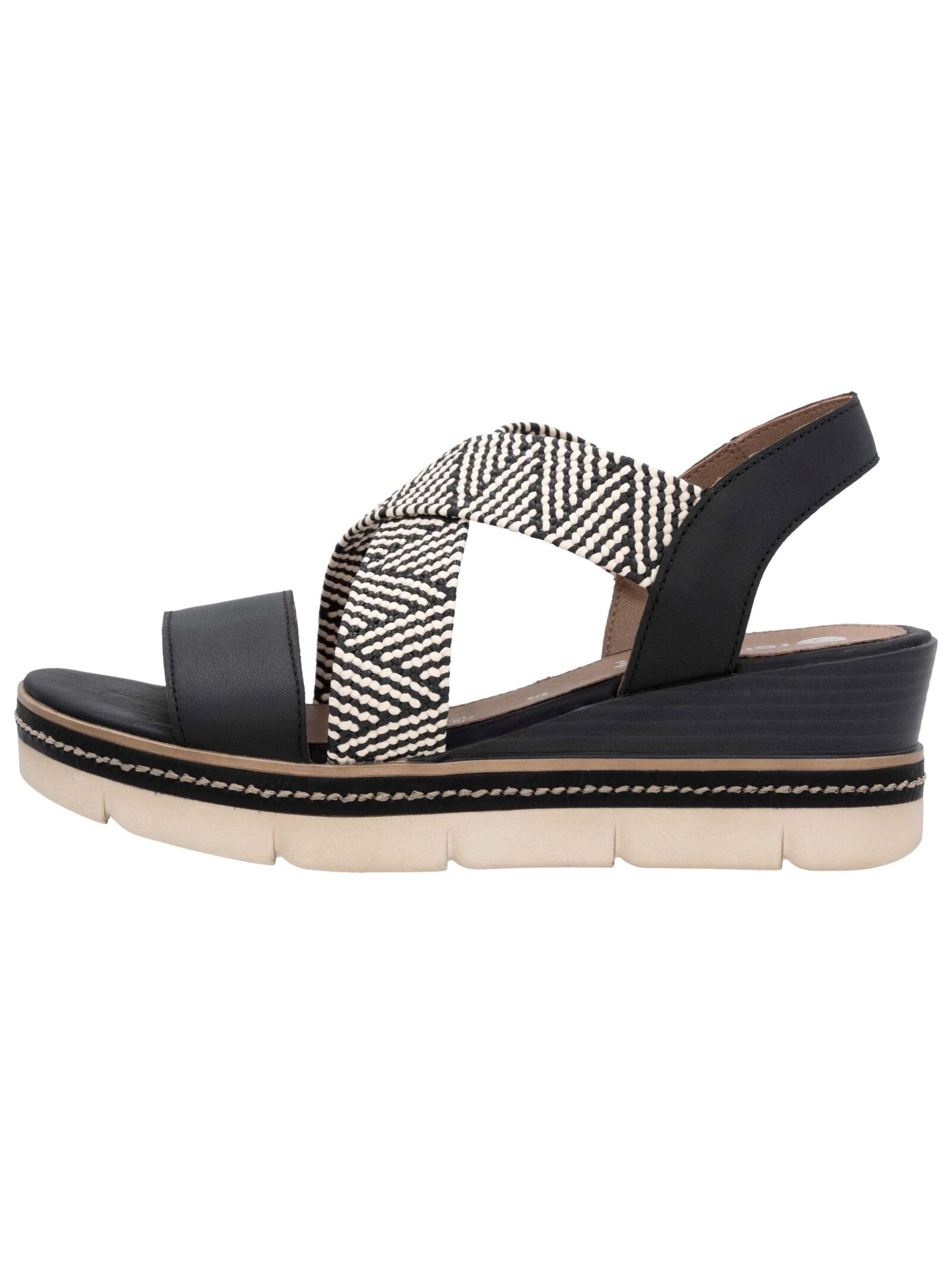 Remonte Keilsandalette, Riemchensandale, Sommerschuh, Bequemschuh mit Muste günstig online kaufen