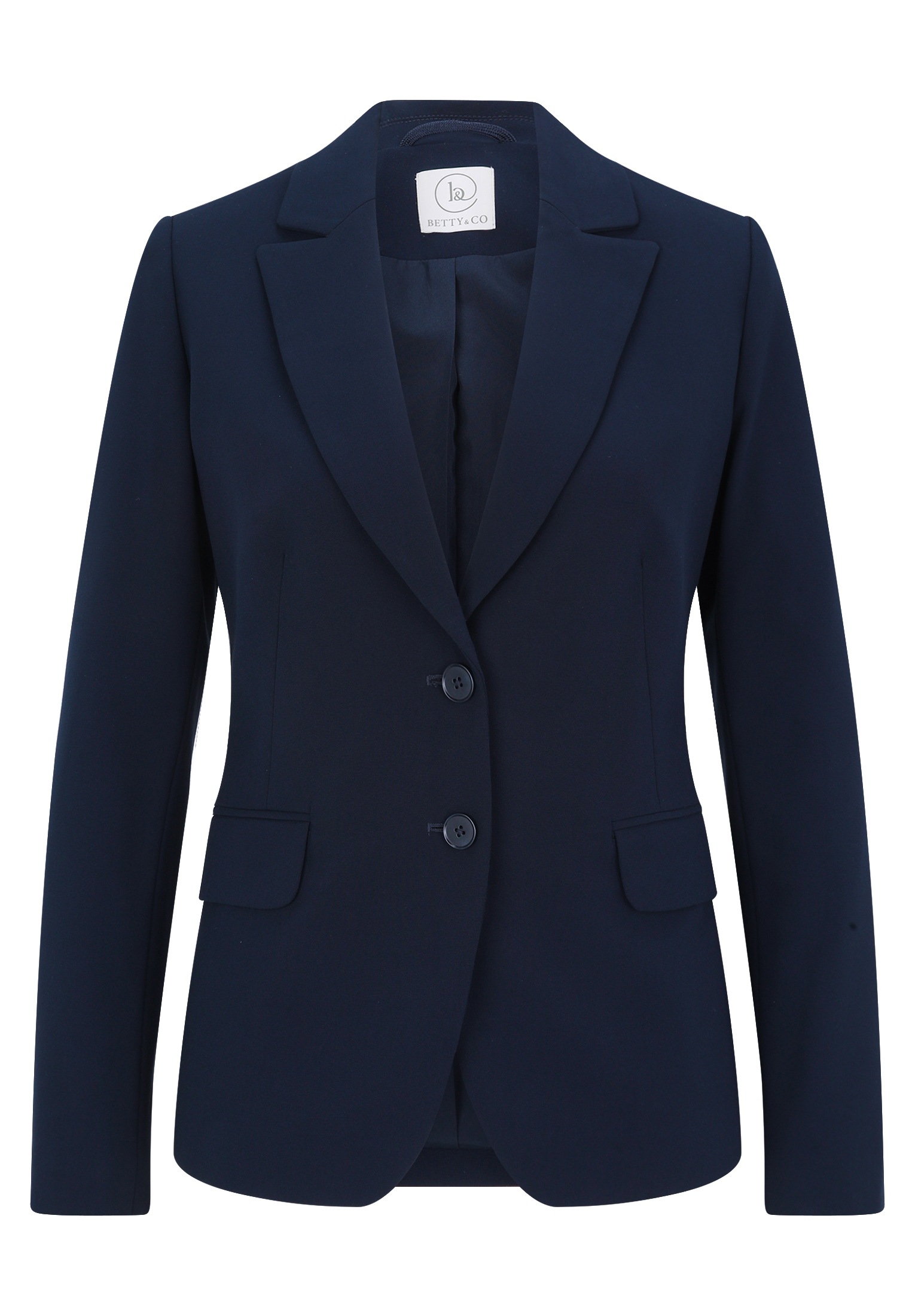 Betty&Co Longblazer "Damen Klassischer Blazer mit Taschen" Druckfutter günstig online kaufen