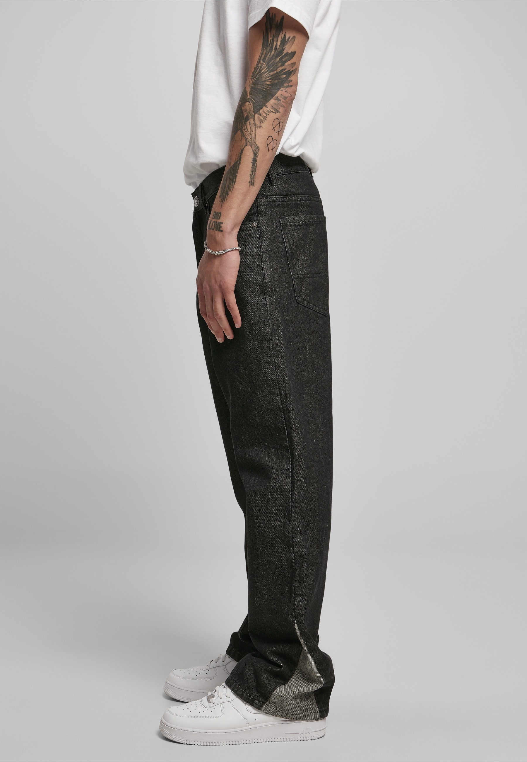 URBAN CLASSICS Bequeme Jeans »Urban Classics Herren Organic Triangle Denim« 1 Stk.