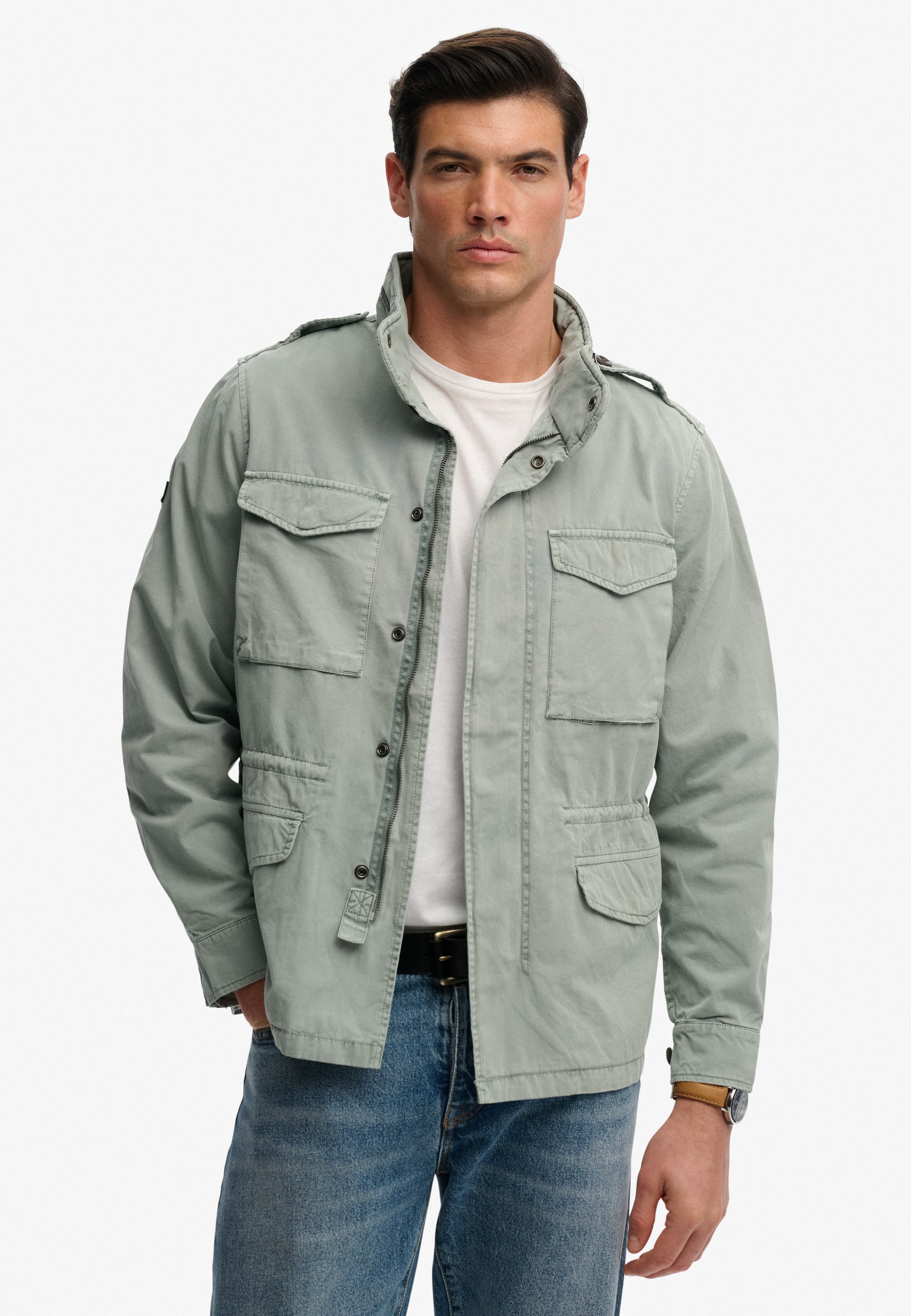 Superdry Parka "COTTON M65 JACKET" ohne Kapuze günstig online kaufen