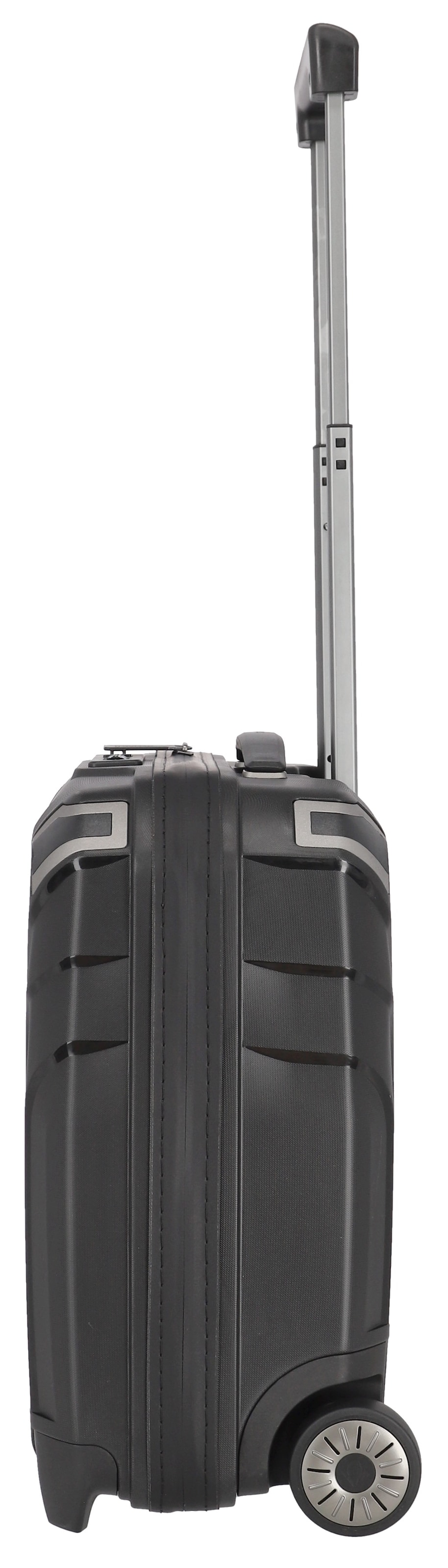 travelite Hartschalen-Trolley »ELVAA Business-Trolley«, 4 Rollen, Reisegepäck Handgepäck-Koffer Trolley-Aufsteck-System TSA Schloss
