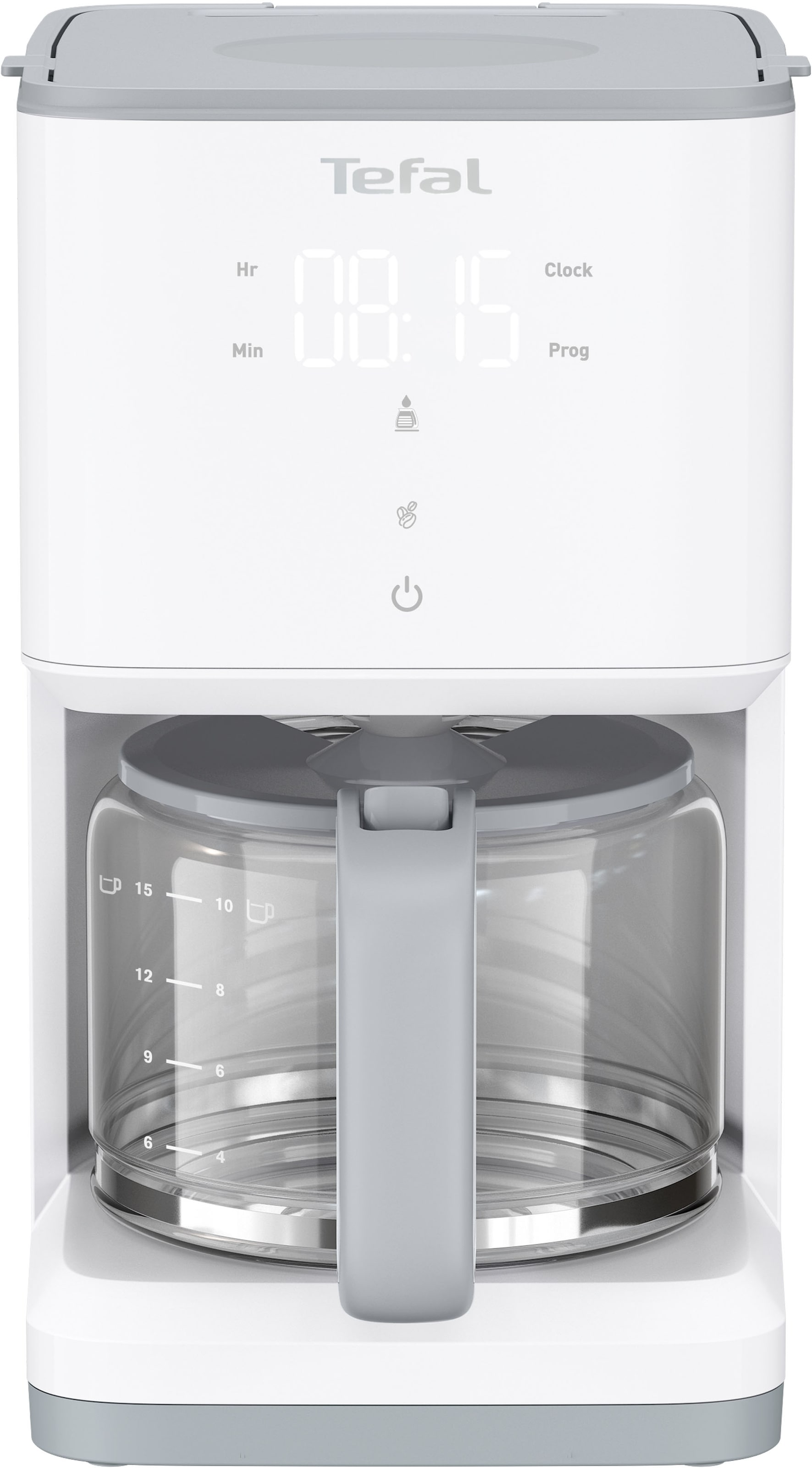 Tefal Filterkaffeemaschine »CM6931 Sense«, 1,25 l Kaffeekanne, Digital-Anzeige, Glaskanne mit Deckel, Kapazität für 10 - 15 Tassen