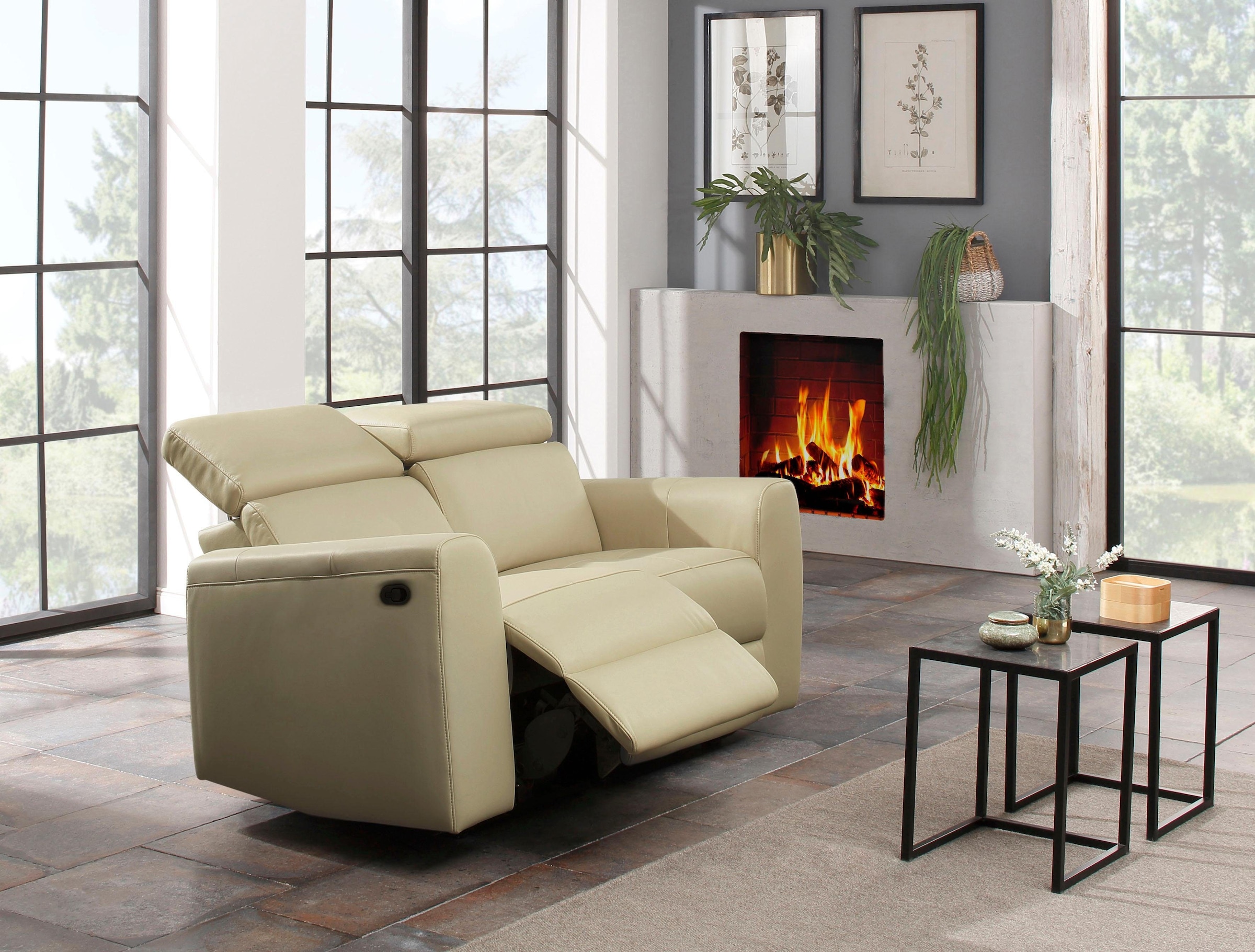 Home affaire 2-Sitzer »Sentrano«, 152 cm, man. o. elektr. Relaxfunktion und USB/Kopfverstellung