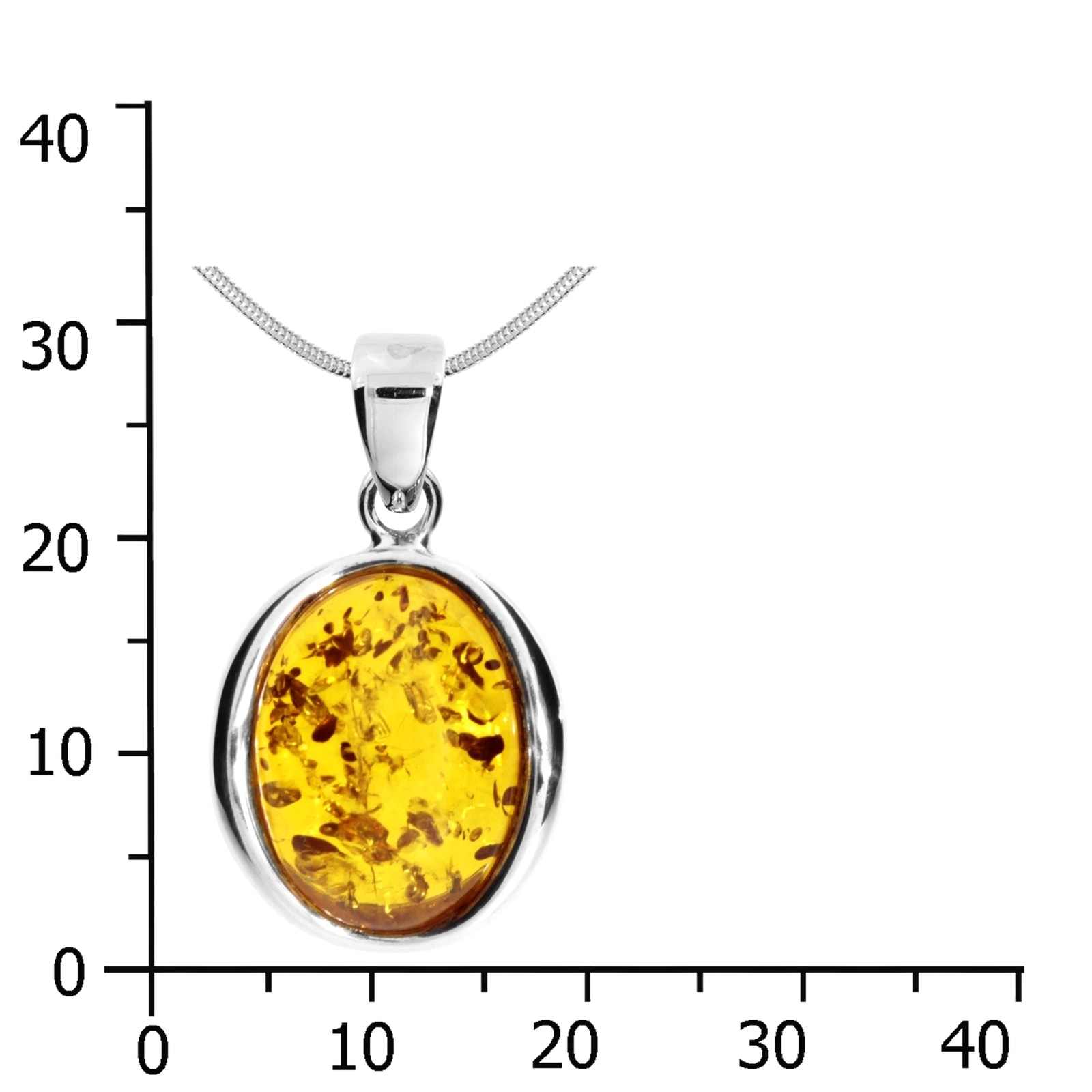OSTSEE-SCHMUCK Kette mit Anhänger »Ostsee-Schmuck Kette mit Anhänger Wasa Kette mit Anhänger Wasa«, (2 tlg.)