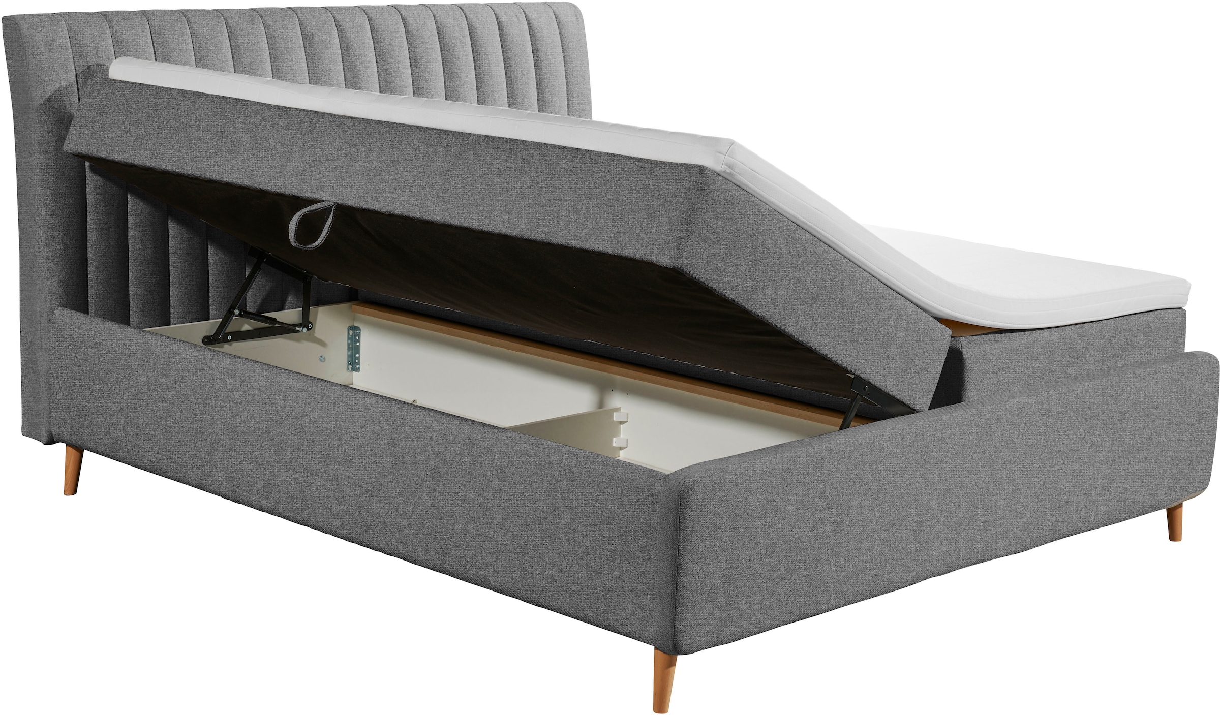 ED EXCITING DESIGN Boxbett »Akron«, mit Bettkasten, erhältlich in verschiedenen Breiten & Farben