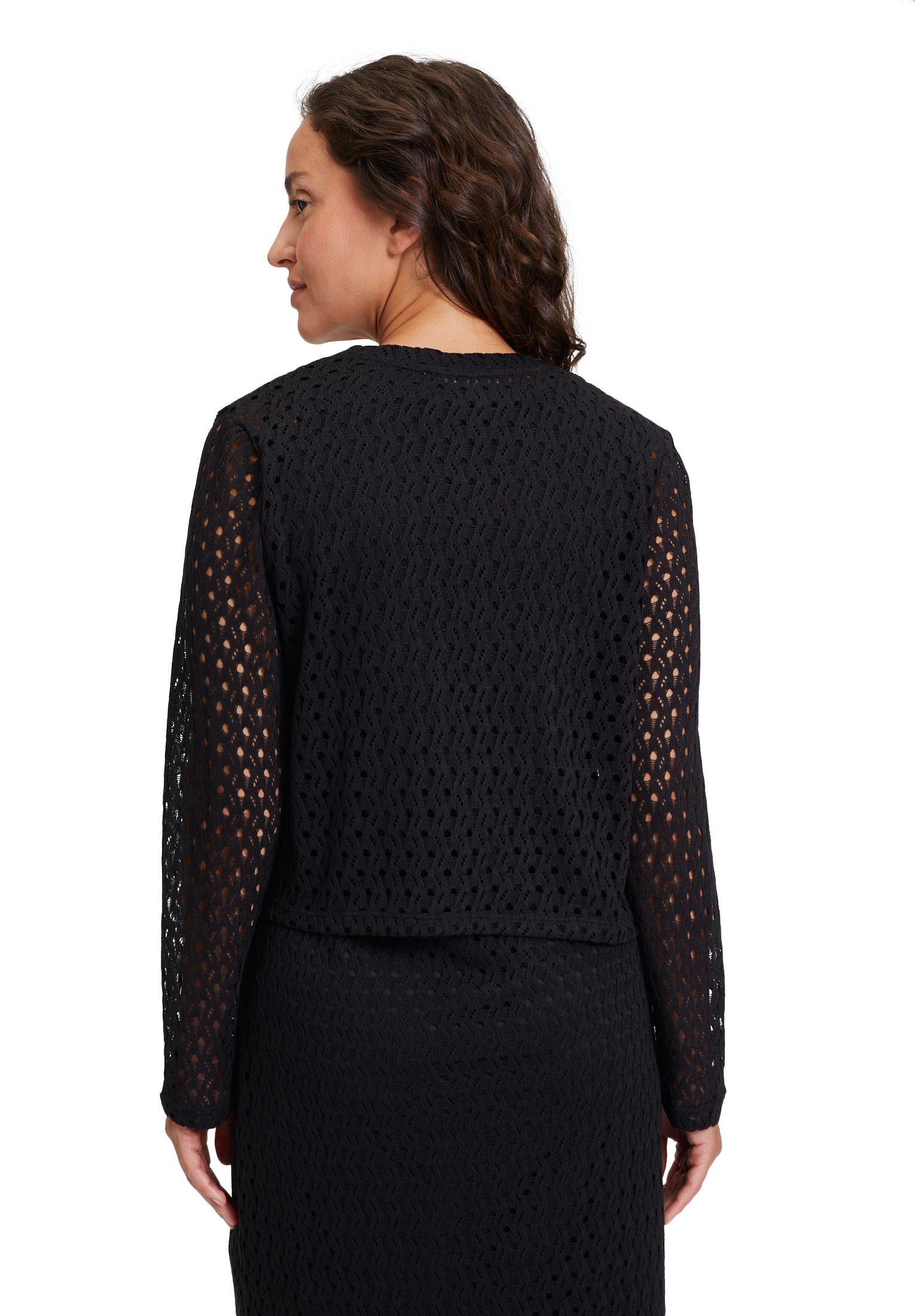 Betty&Co Sweatjacke »Betty & Co Damen Sweatjacke ohne Verschluss«, Struktur