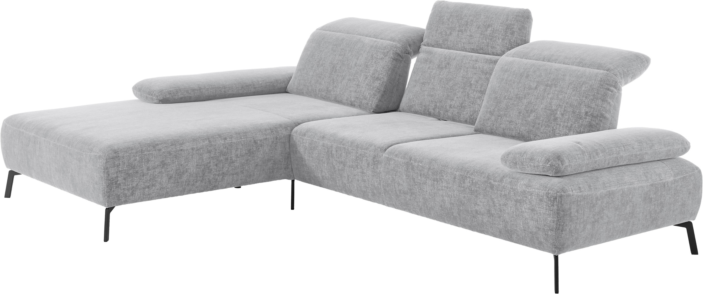 Home affaire Ecksofa "Liora, L-Form mit verstellbarem Kopfteil, Breite 291 günstig online kaufen