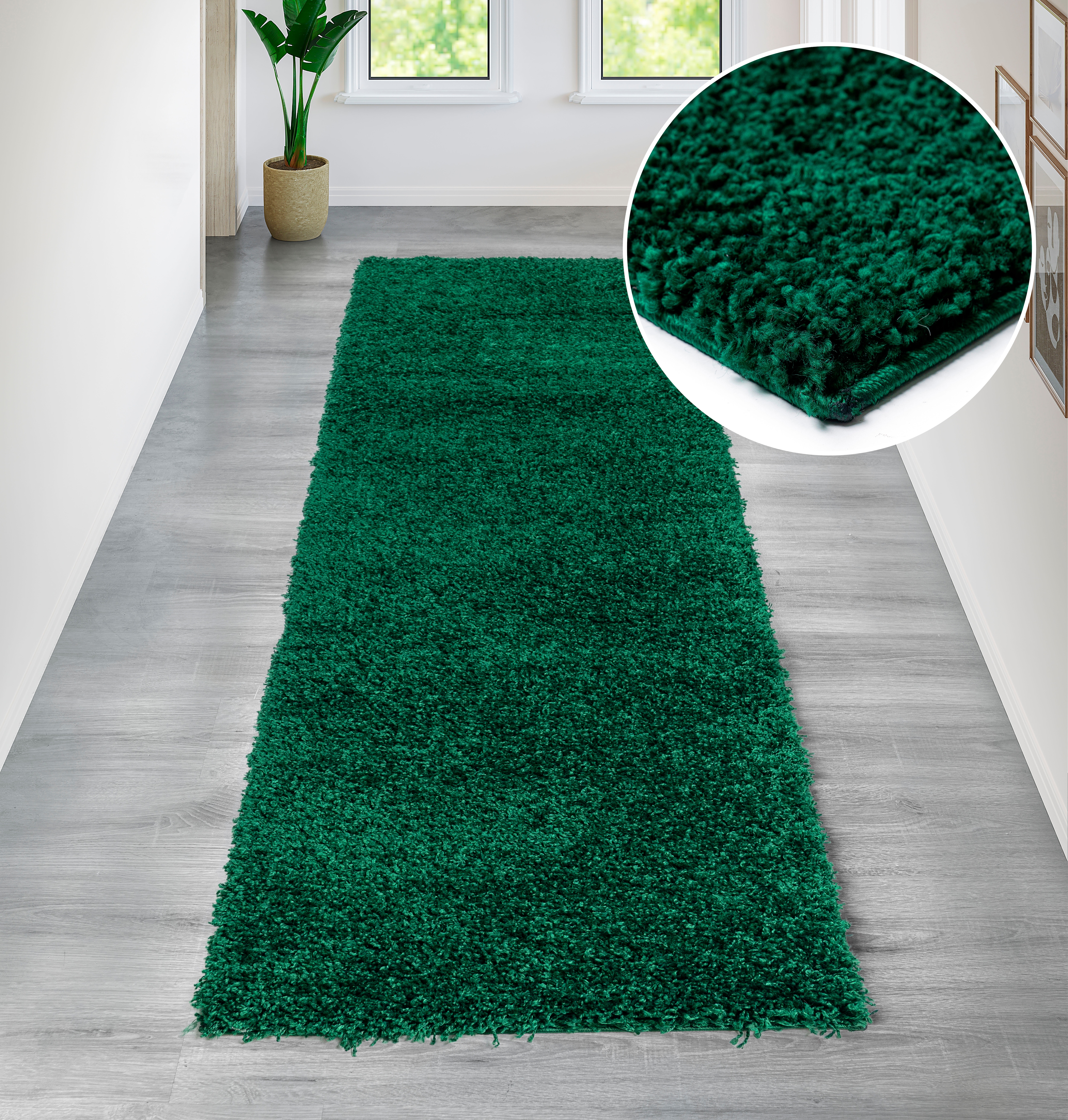 Bruno Banani Hochflor-Teppich "Shaggy Soft" rechteckig 30 mm Höhe gewebt, Uni Farben, besonders weich und kuschelig, Kundenliebling