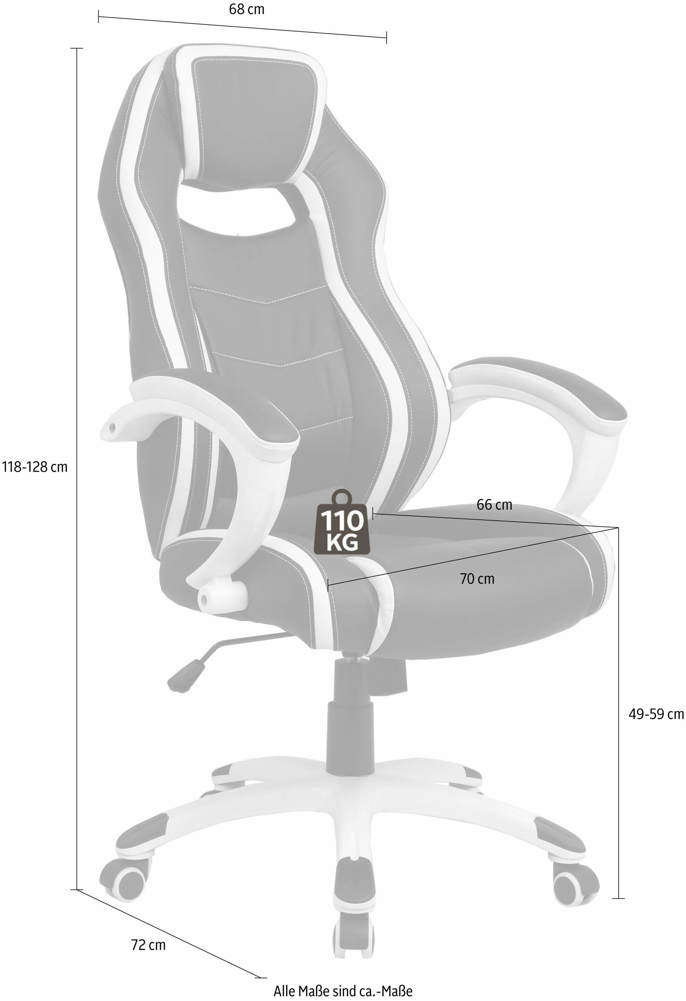 Homexperts GamingStuhl »Silverstone«, "Homexperts Chefsessel