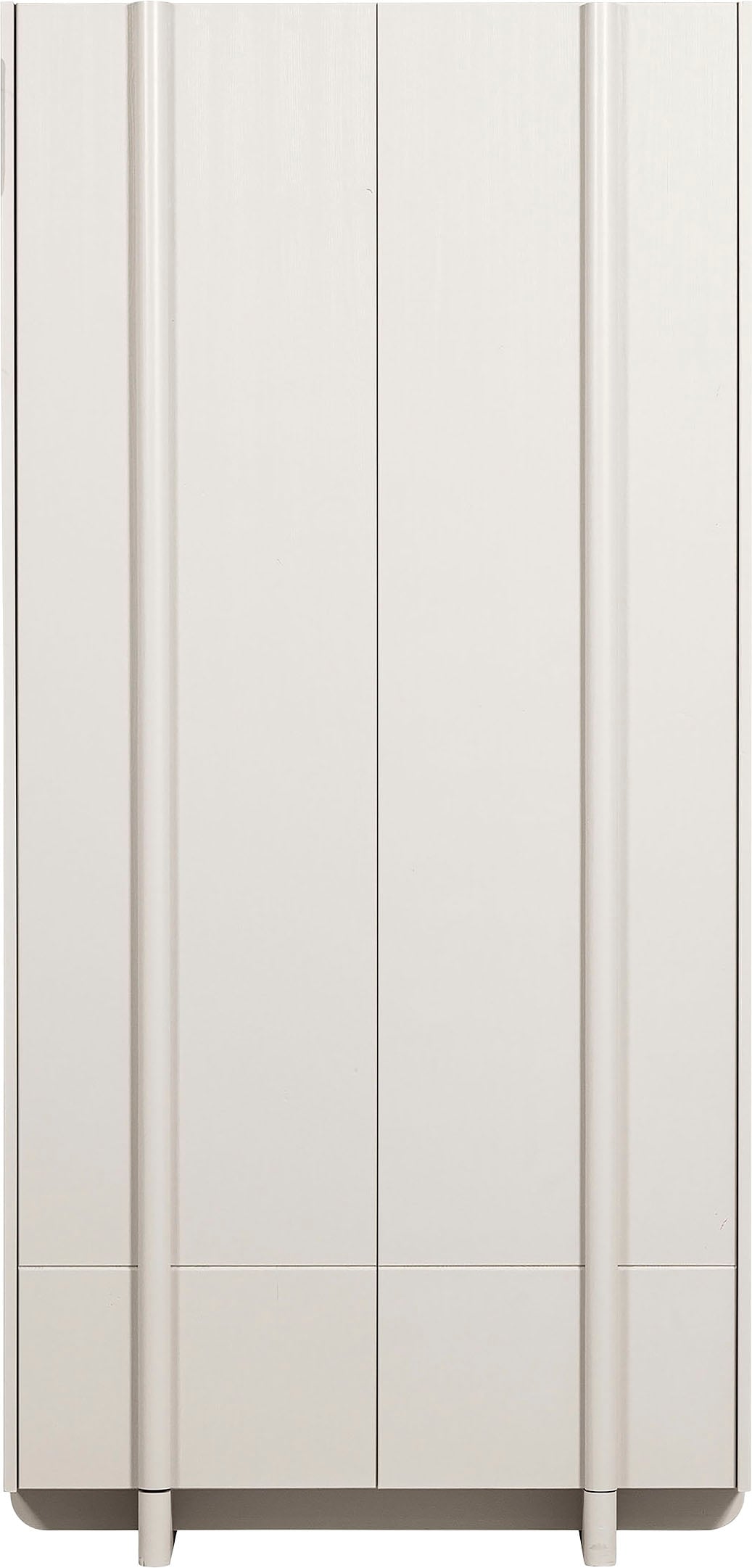 WOOOD Garderobenschrank "Basu Mehrzweckschrank Vitrine" viel Stauraum 2 Türen, H 210 cm x B 101 cm