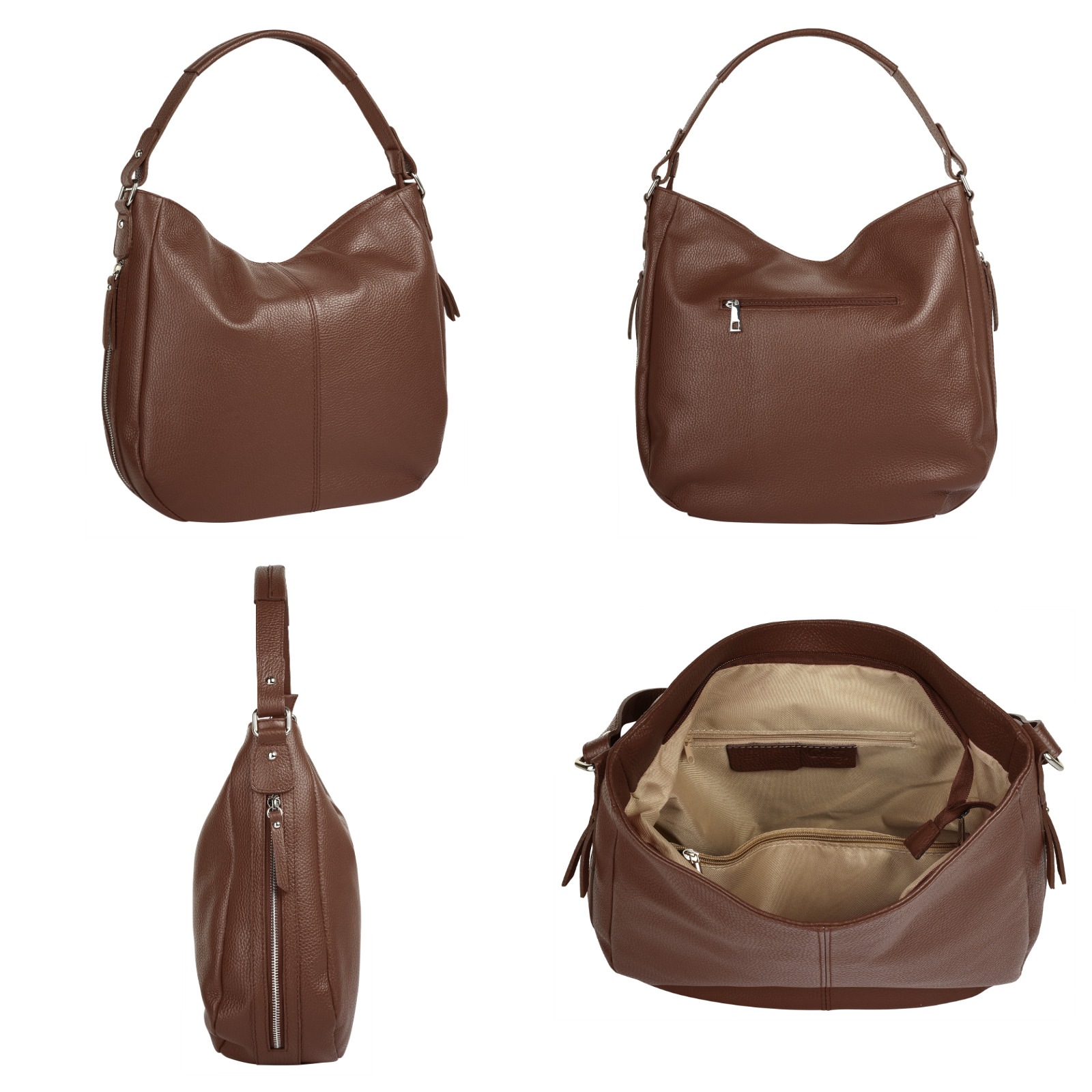Cluty Shopper, echt Leder, Made in Italy