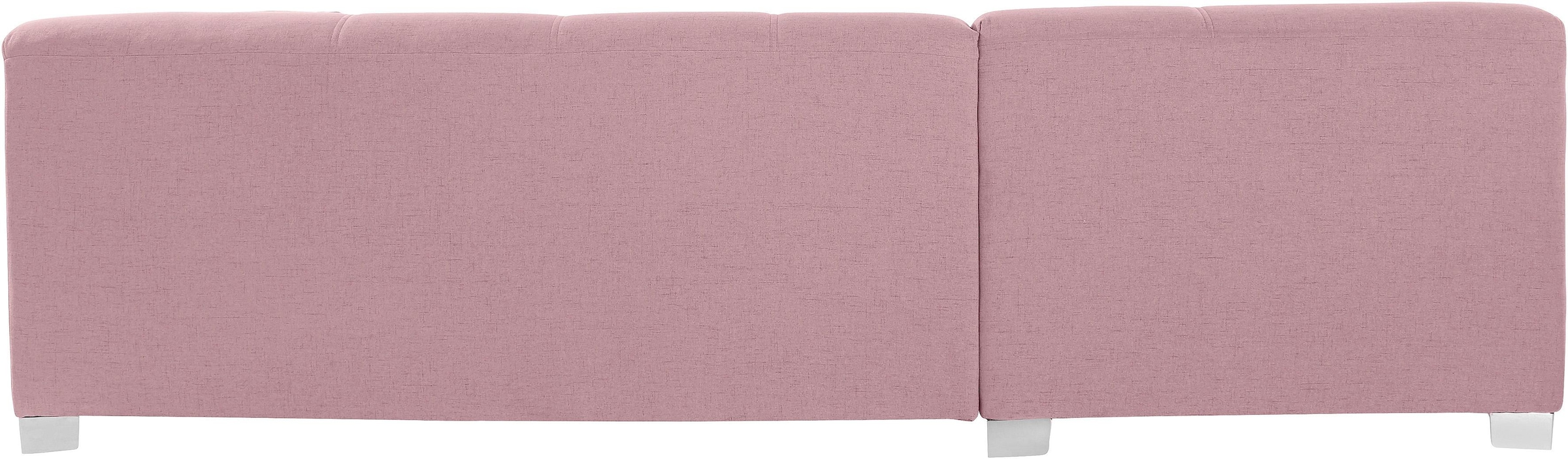 DOMO collection Ecksofa »Bero, elegant und zeitlos, flache Armlehnen, L-Form«, fester Sitzkomfort, wahlweise mit Bettfunktion