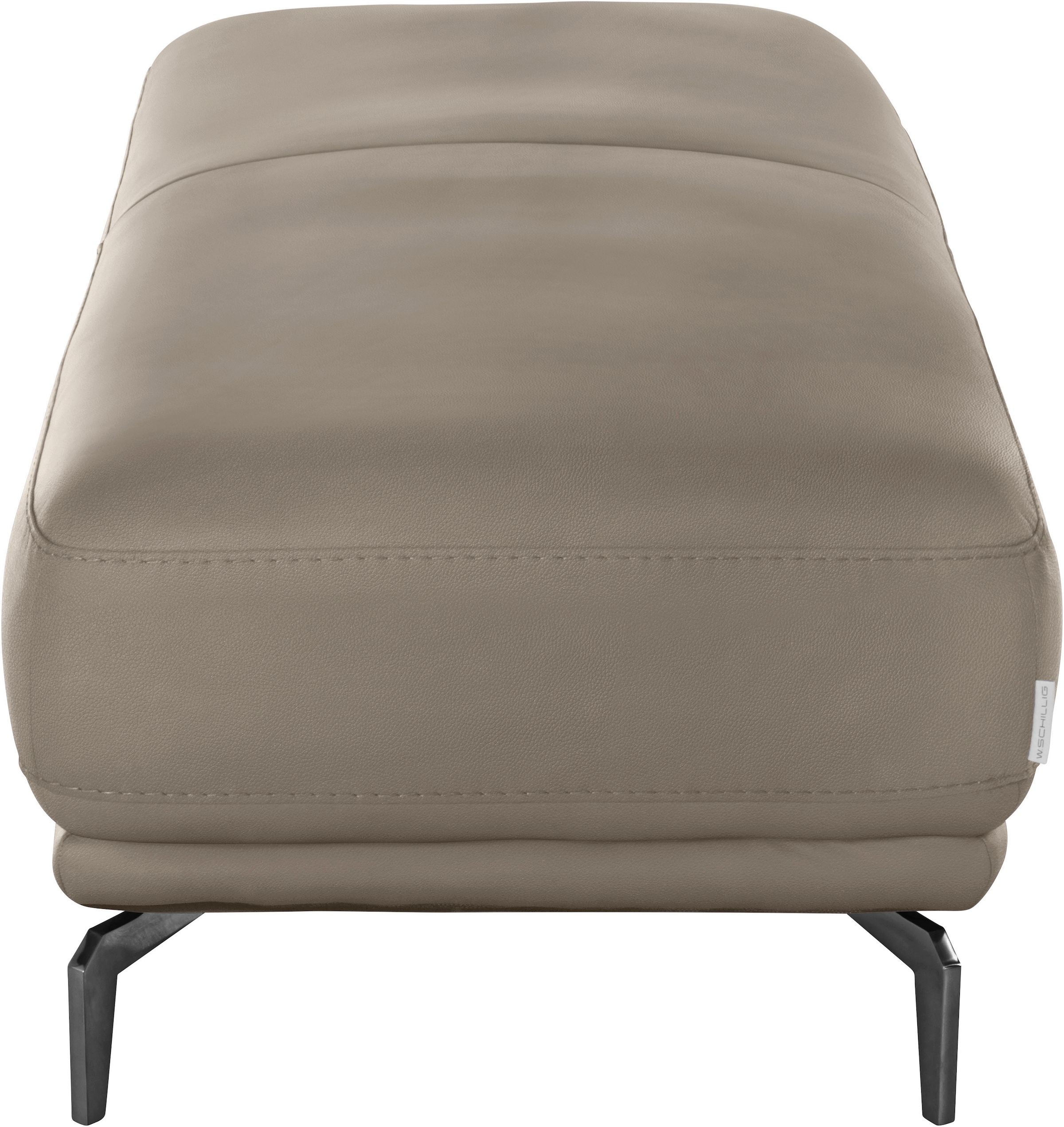 W.SCHILLIG Hocker »montanaa«, mit Metallfüßen in Schwarz pulverbeschichtet, Breite 141 cm