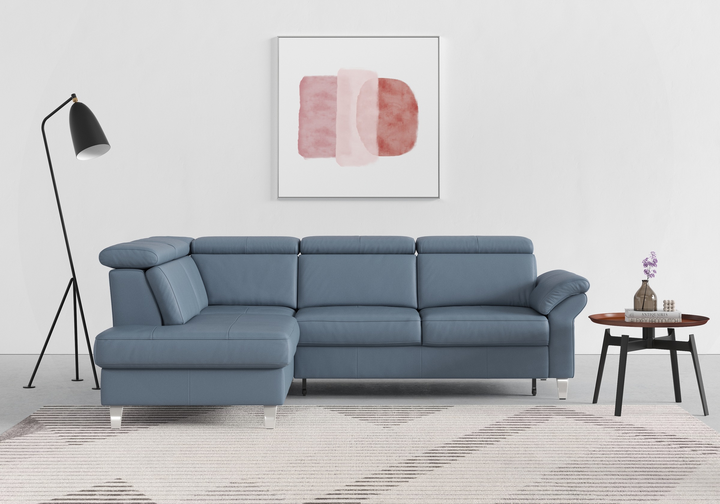 sit&more Ecksofa "Arngast L-Form" inklusive Kopfteilverstellung und Federke günstig online kaufen