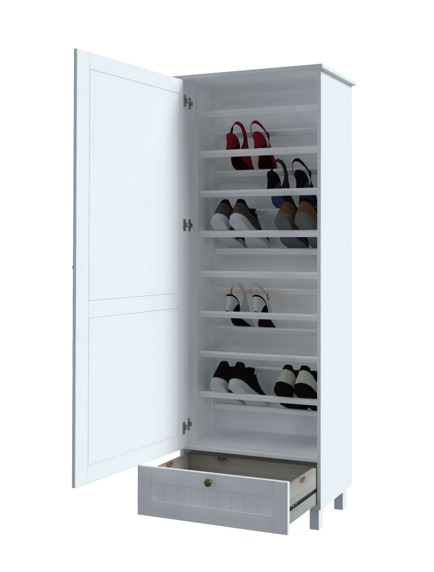 Home affaire Schuhschrank "Juventus", (1 St.), aus massiver Kiefer, Breite günstig online kaufen