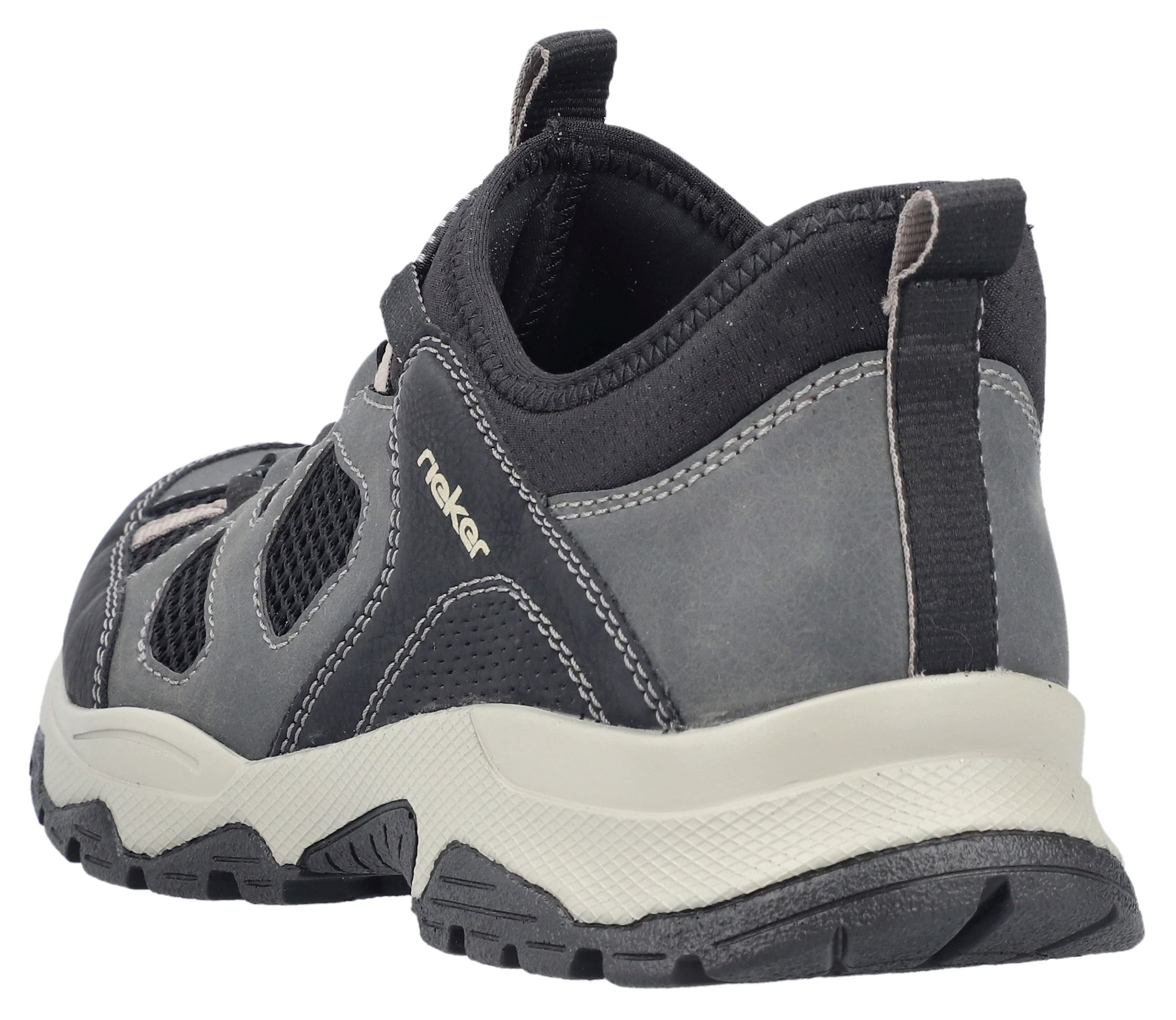 Rieker Slip-On Sneaker, Trekkingschuh, Outdoorschuh, Schlupfschuh mit Gummizug